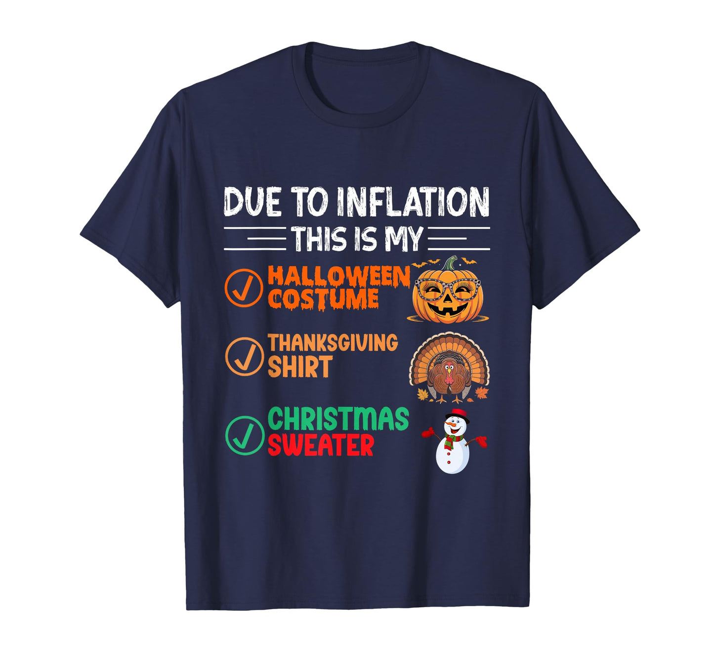 Due to Inflation This is My Funny Halloween Costume T-Shirt