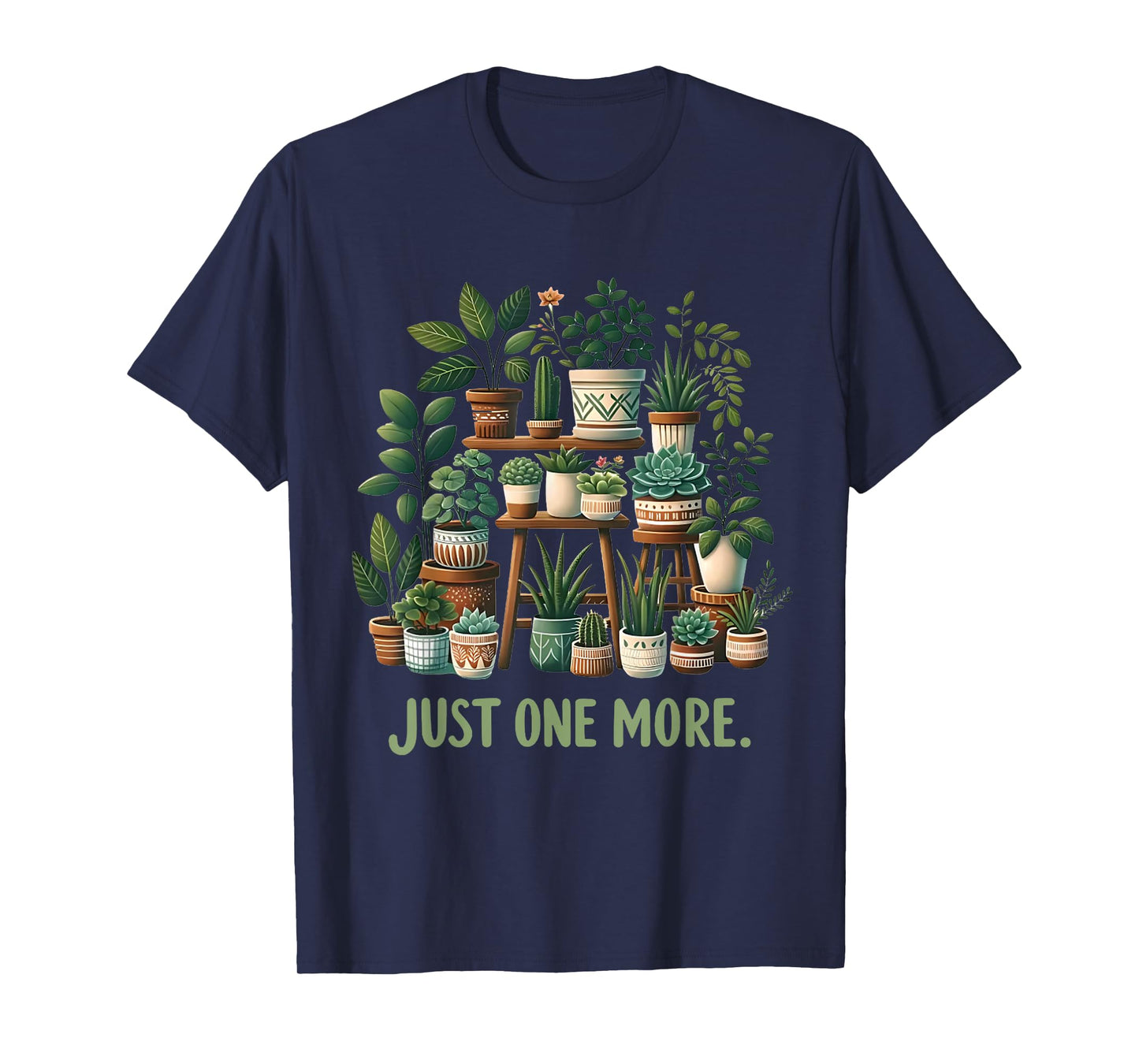 Just one more Funny Plant Lady Women Indoor Flower Floral T-Shirt
