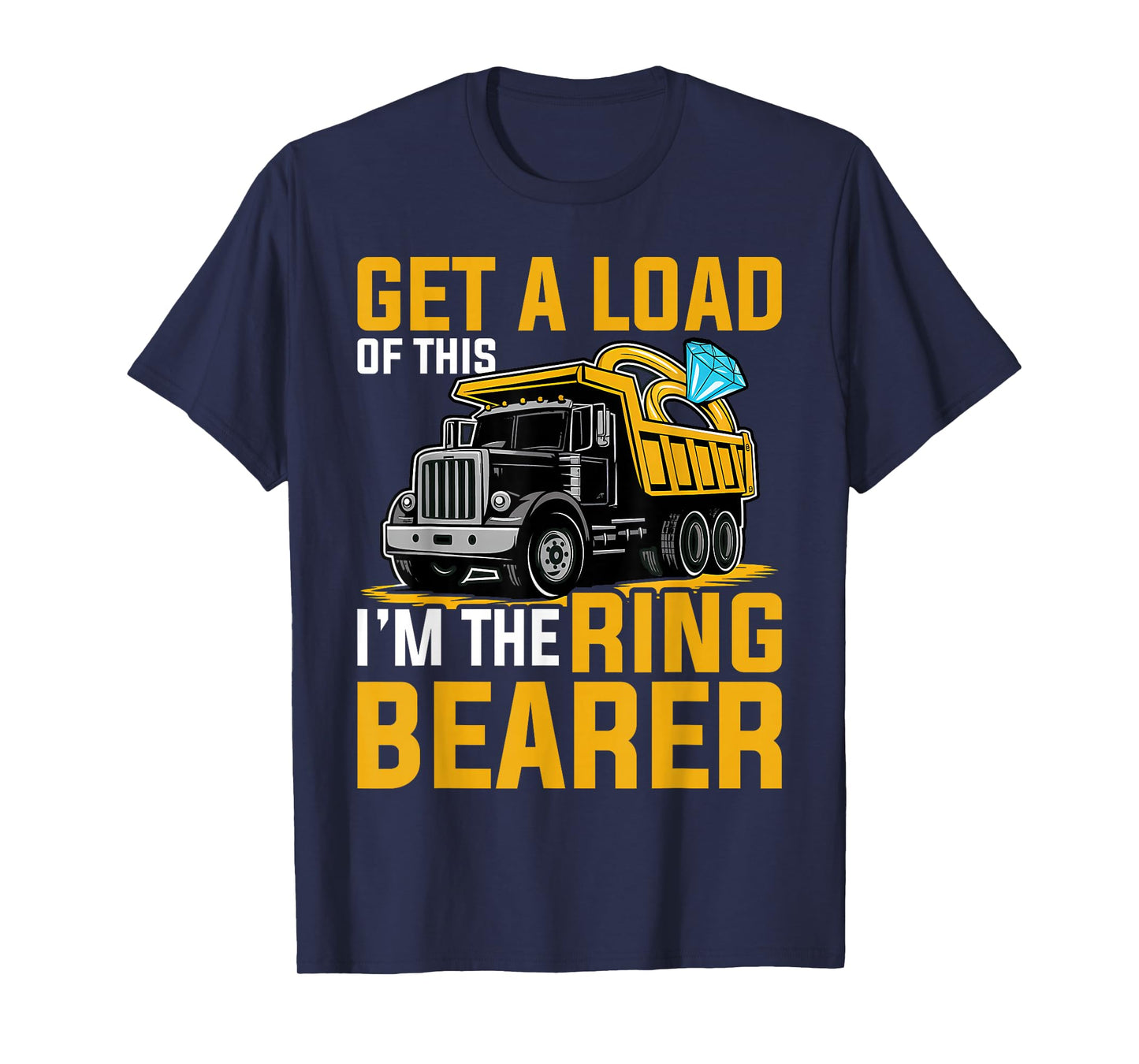 Ring Bearer Funny Wedding Truck Boys T-Shirt