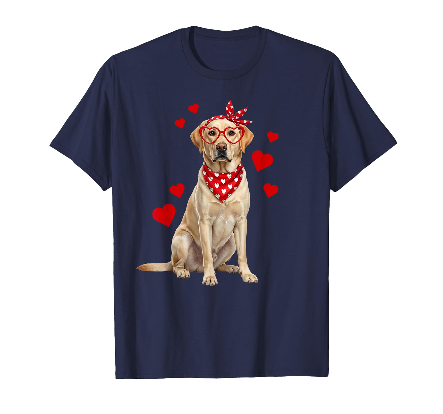 Labrador Retriever Valentines Day Dog Lover Heart T-Shirt
