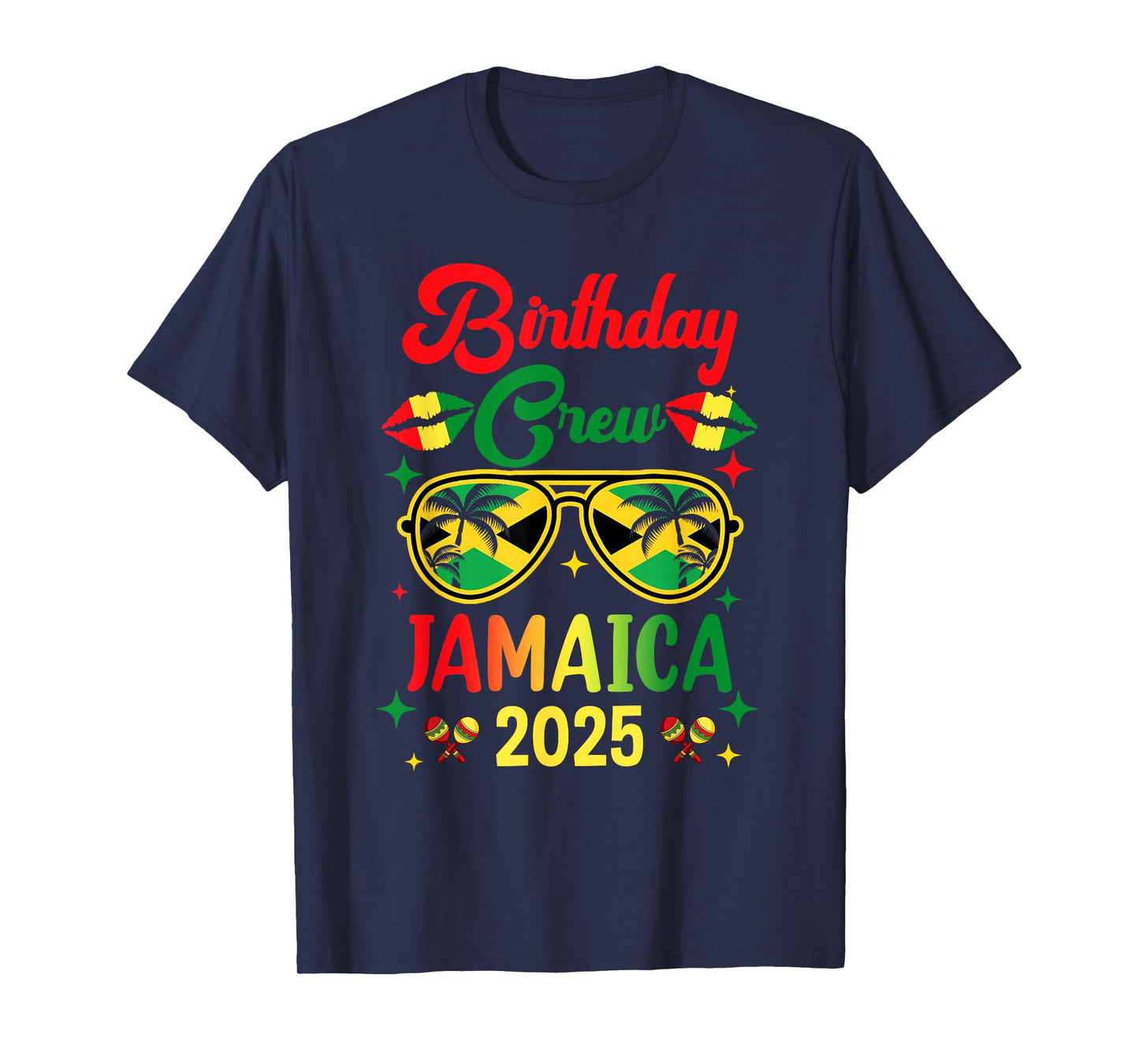 Birthday Crew 30Th 20Th Jamaica Vacation Party 2025 T-Shirt