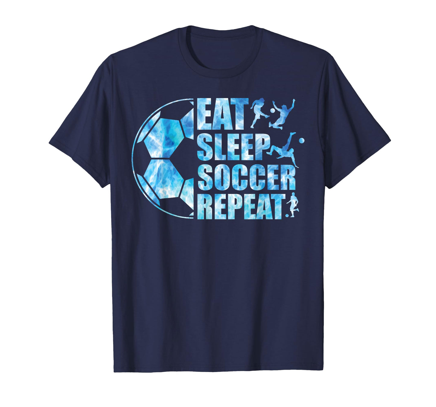 Soccer T Shirt Eat Sleep Soccer Repeat Boys Youth Kids T-Shirt