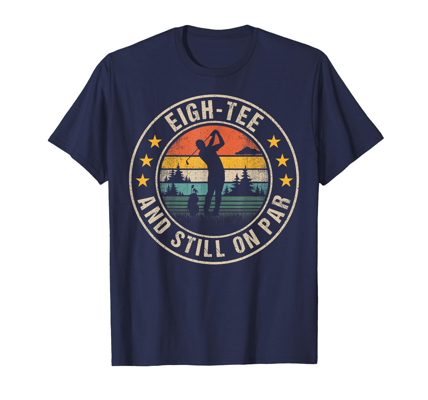 Funny 80th Birthday Golf Golfing 80 Year Old Golfer Tee Men T-Shirt