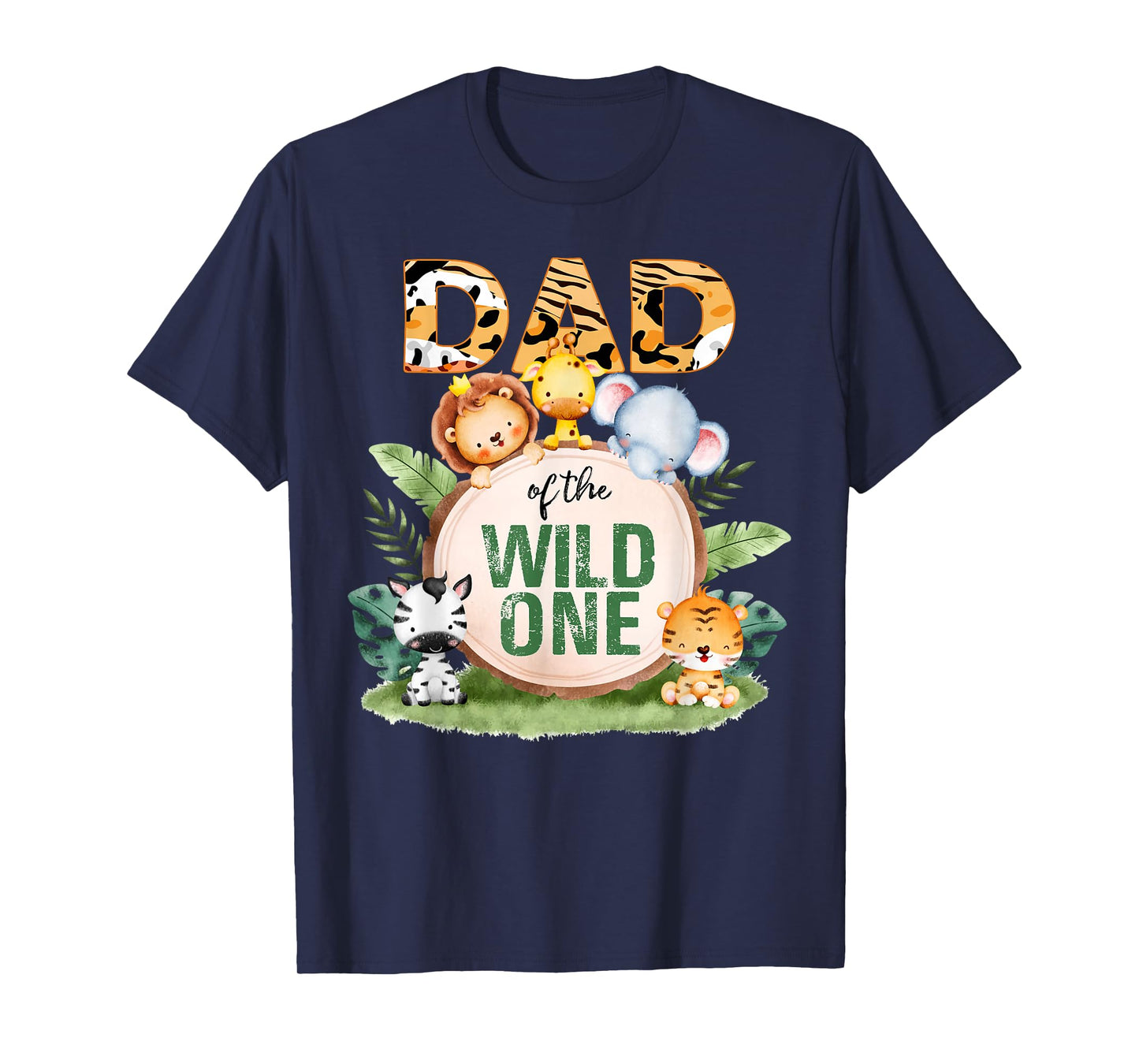 Dad Of The Wild One 1st Birthday Safari Family Matching T-Shirt