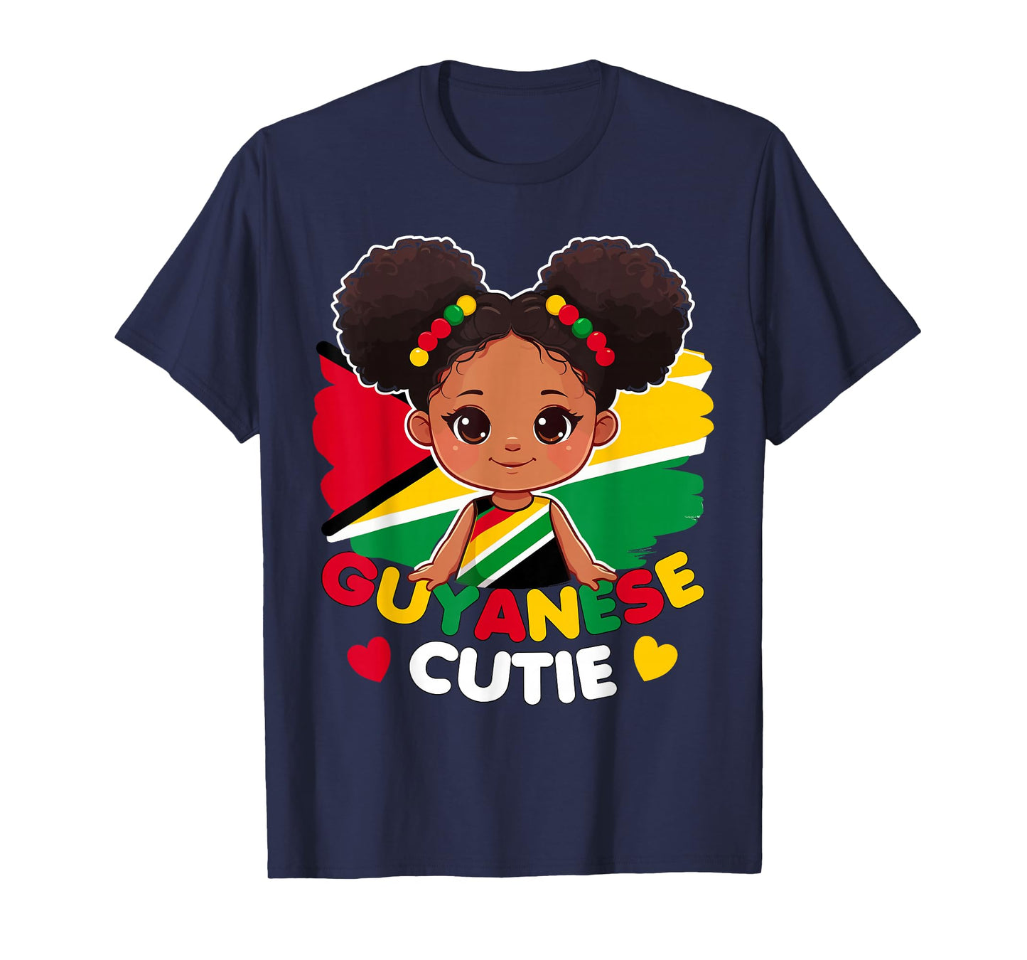 Guyanese Cute Guyana Flag Princess, Toddler, Kids, Girls T-Shirt