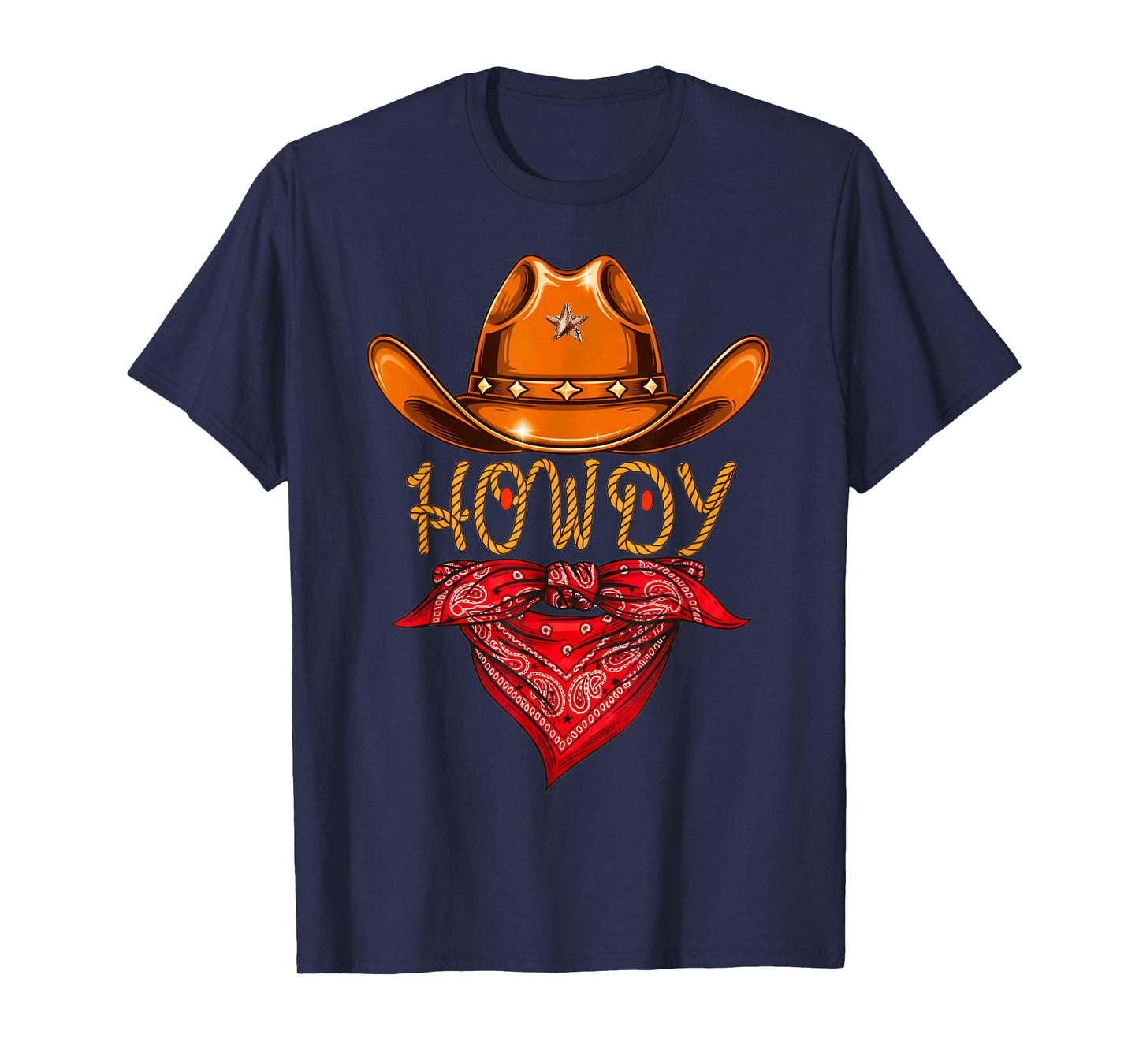 Howdy Western Cowboy Howdy Cowboy Rodeo T-Shirt