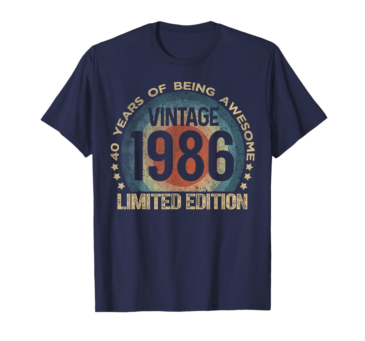 40 Year Old Gifts Vintage 1986 Limited Edition 40th Birthday T-Shirt
