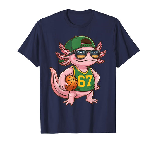 Axolotl Basketball 67 Gen Alpha Slang Sports Men Boys Kids T-Shirt