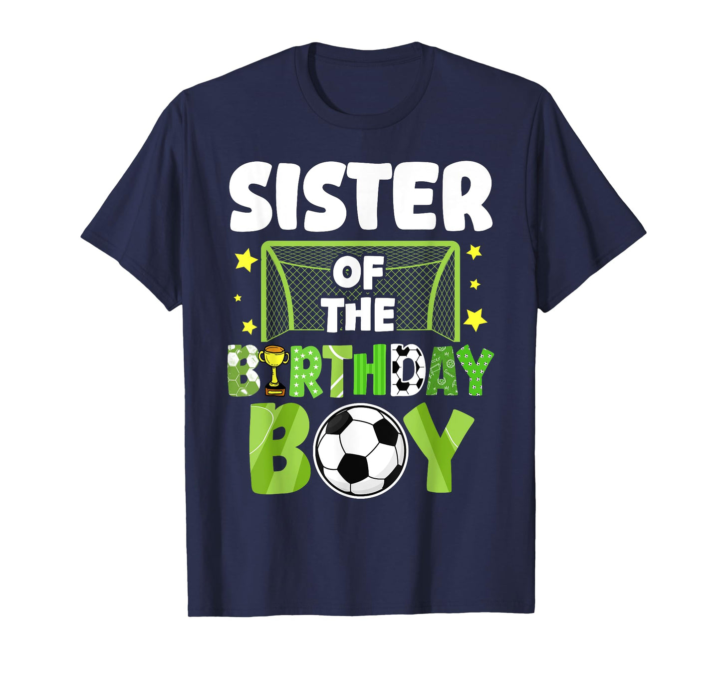 Soccer Sister Birthday Boy Party Soccer Family Matching T-Shirt