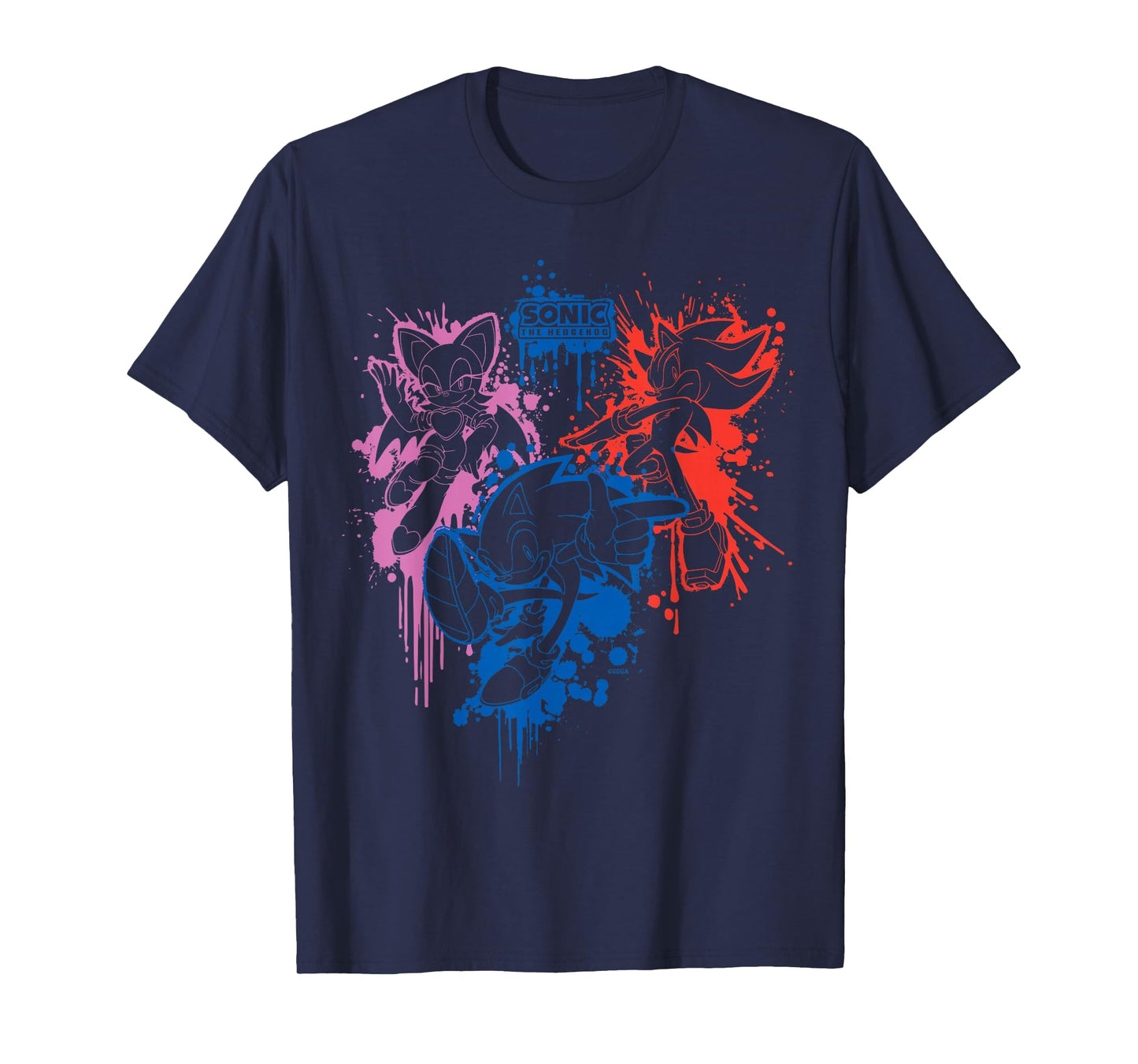 Sonic the Hedgehog - Spray Paint (Rouge, Sonic, Shadow) T-Shirt
