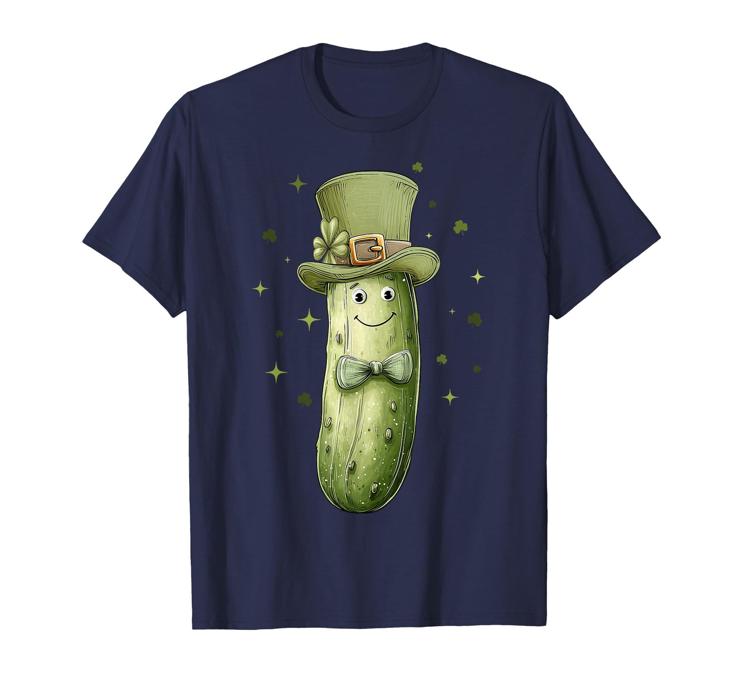 Pickle Cucumber Dill Leprechaun Shamrock St. Patricks Day T-Shirt