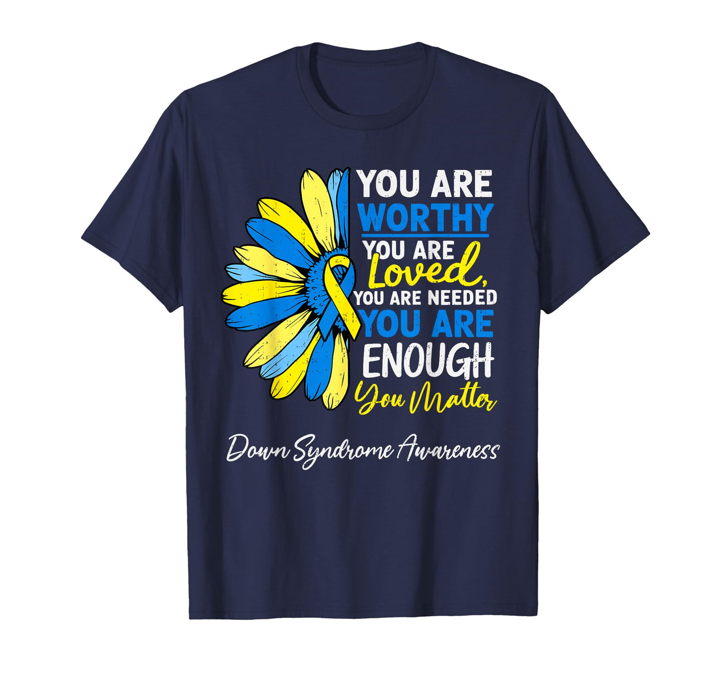Motivational World Down Syndrome Awareness 321 Womens Girls T-Shirt