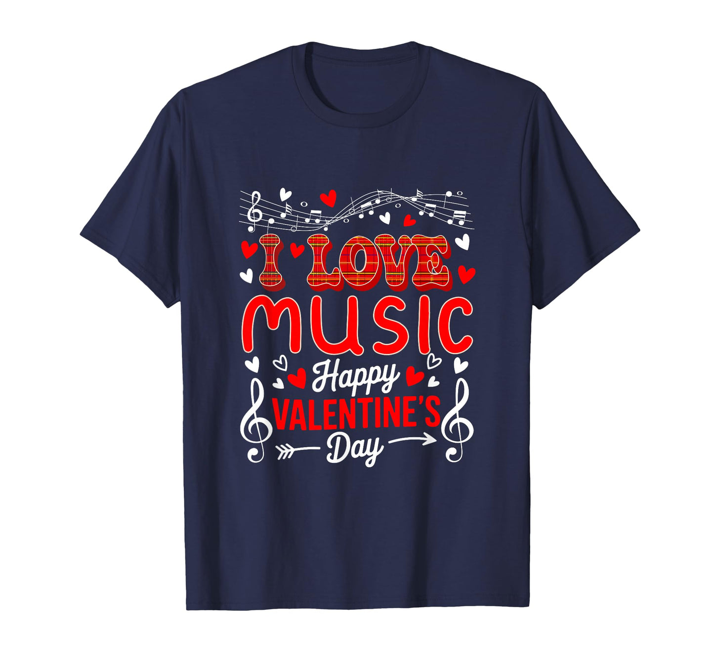 Love Music Happy Valentine's Day Music Teacher Students T-Shirt