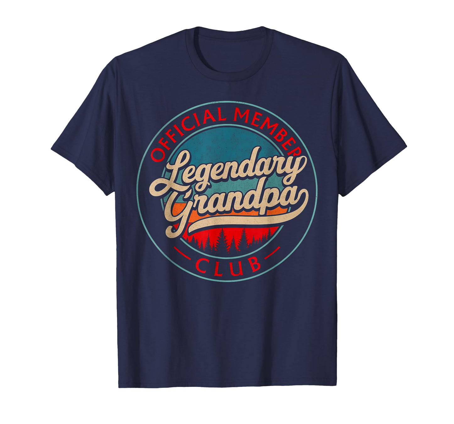 Grandpa Vintage Legendary Grandpas Club Official Member T-Shirt