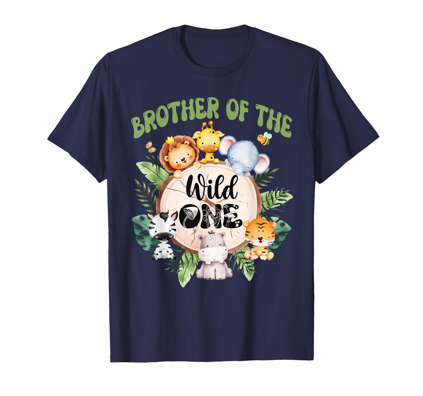 Brother Of The Wild One 1st Birthday Safari Family Matching T-Shirt