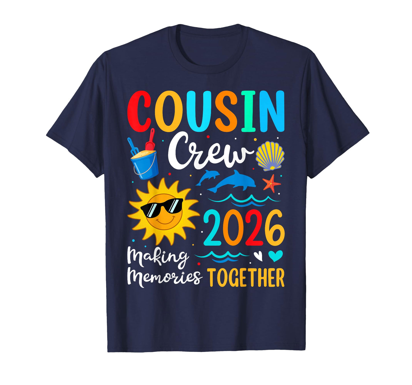 Cousin Crew 2026 Summer Vacation Beach Family Trip Matching T-Shirt