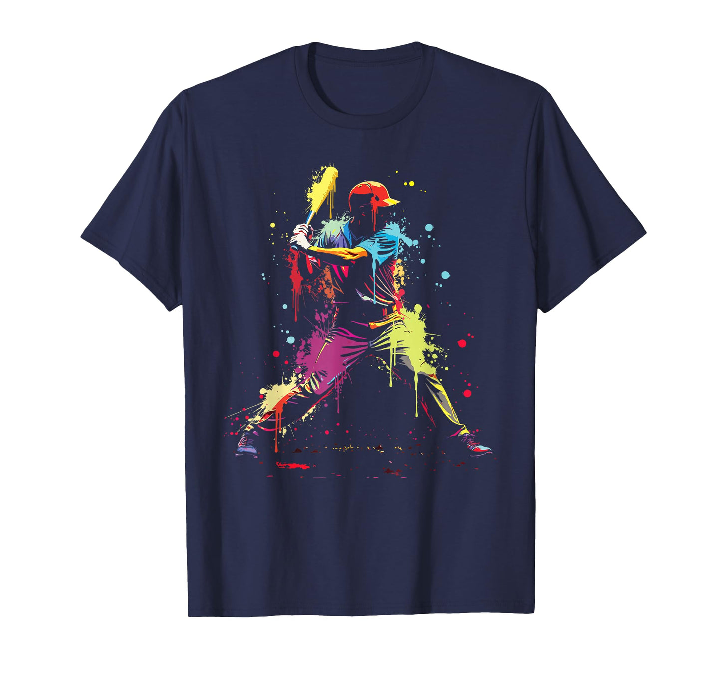 Baseball Player Drip Ice Cream Dripping Baseball Game Day T-Shirt