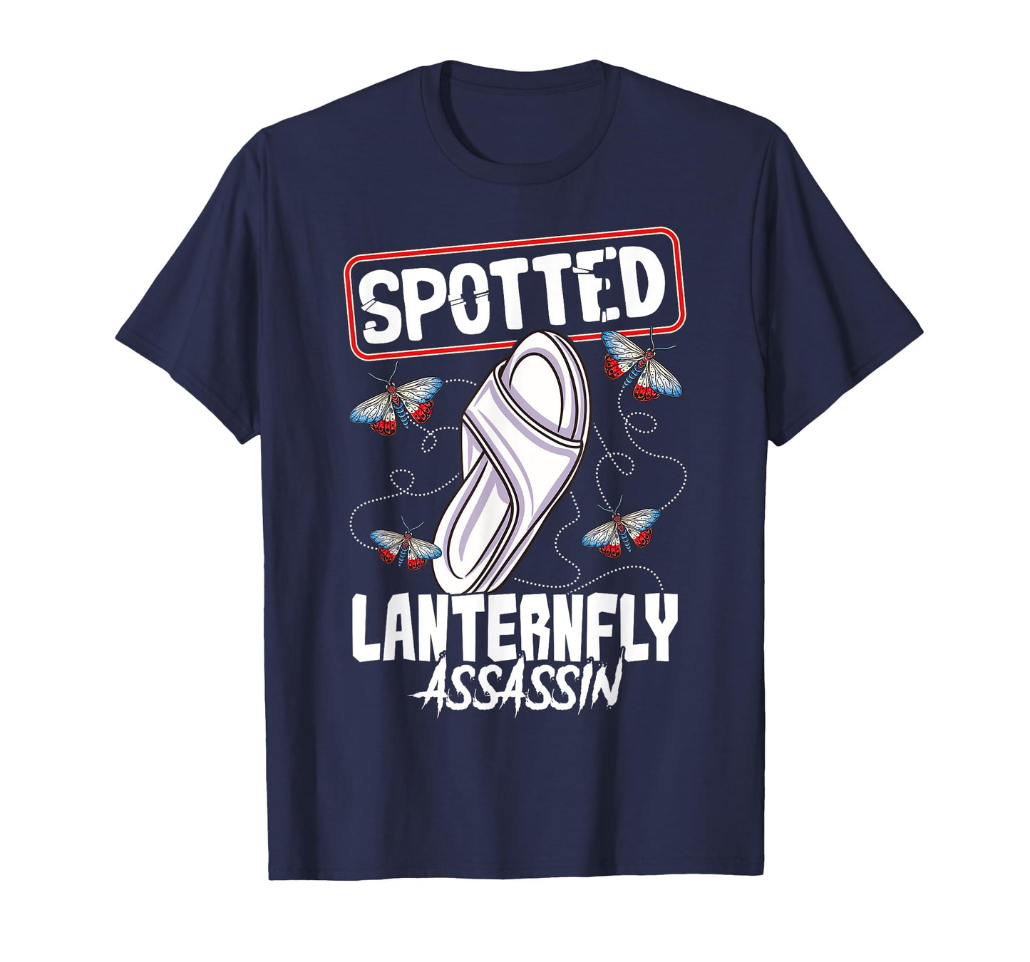 Spotted Lanternfly Trap Assassin Ninja Warrior Lantern Fly T-Shirt