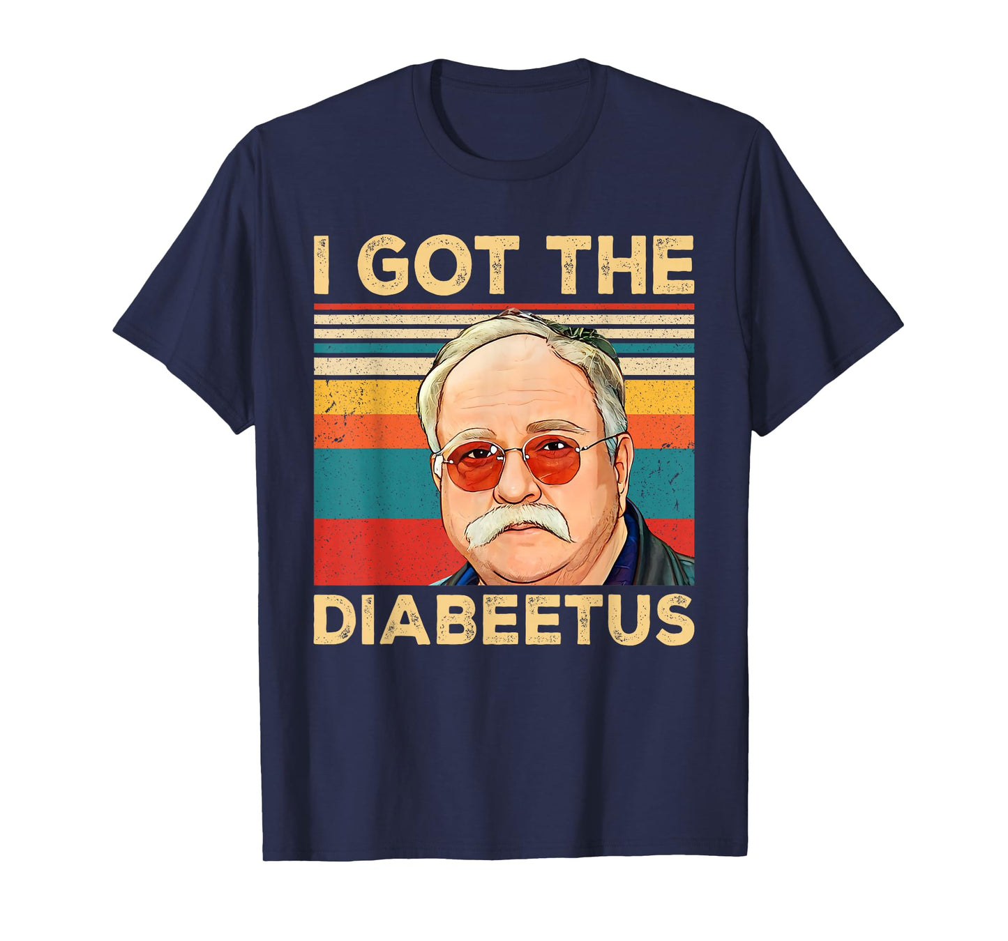 Funny Diabetes Awareness Outfits Family Matching Unisex-Adults Retro I Got The Diabeetus Funny Pancreas Diabetes Awareness T-Shirt Black Small Crew Neck Short Sleeve T-Shirt