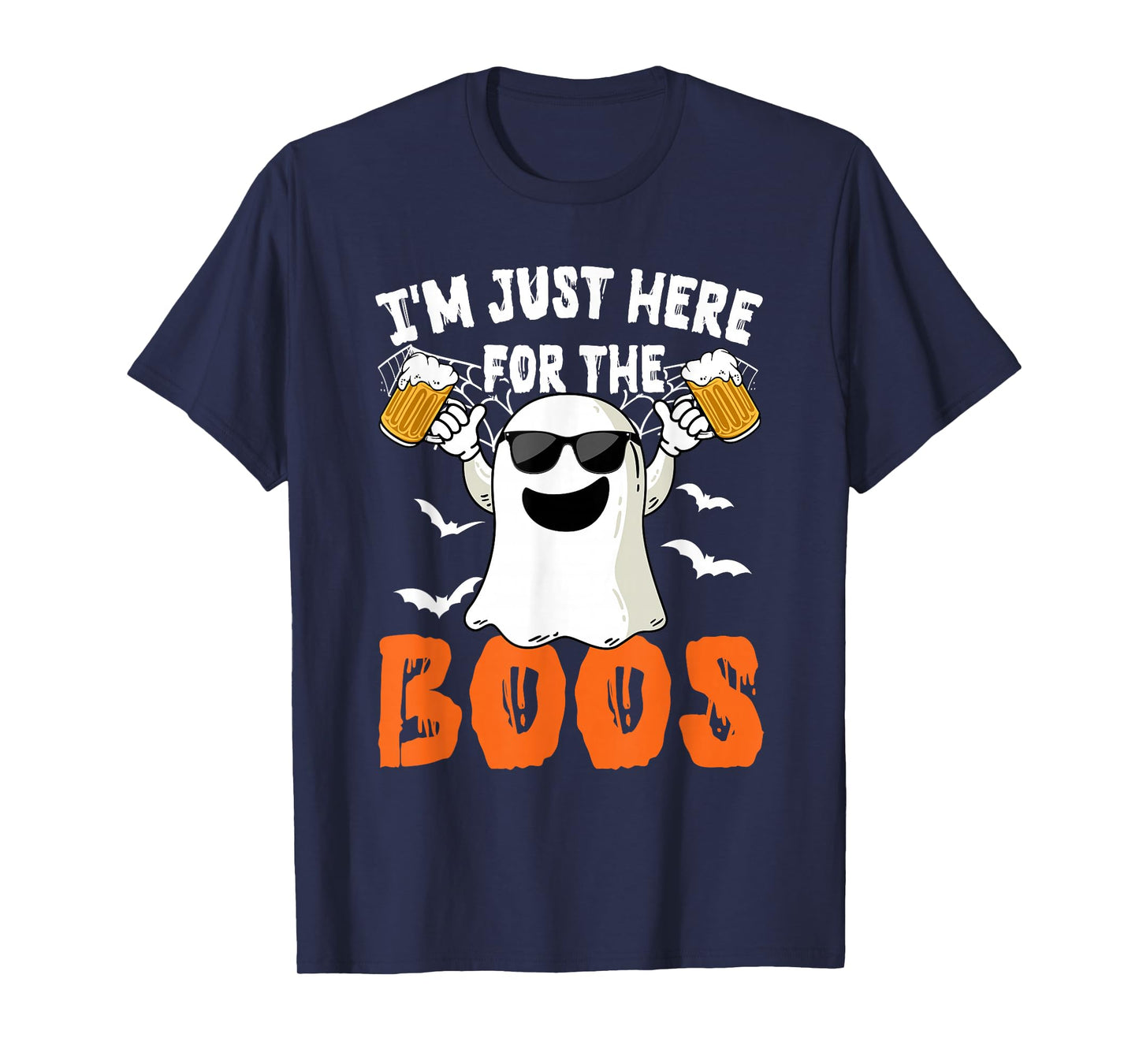 I'm Just Here For The Boos Cute Ghost Halloween Costume T-Shirt