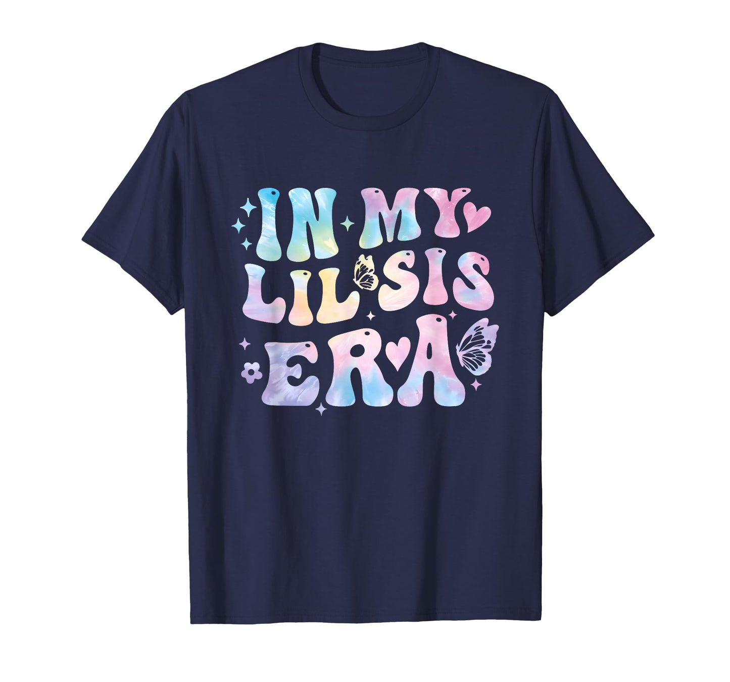 Groovy In My Lil Sis Era Retro Tie Dye Sister Toddler Kids T-Shirt