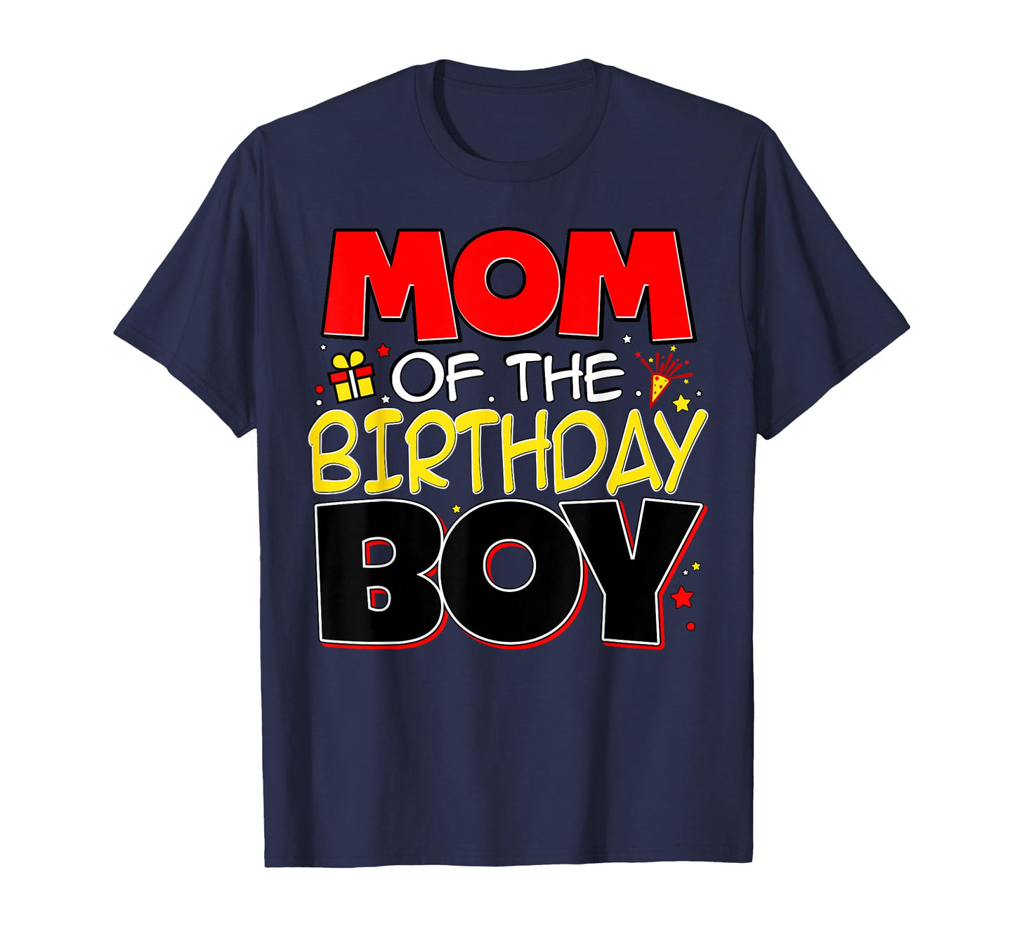 Mom Of The Birthday Boy Family Party Birthday Outfit T-Shirt