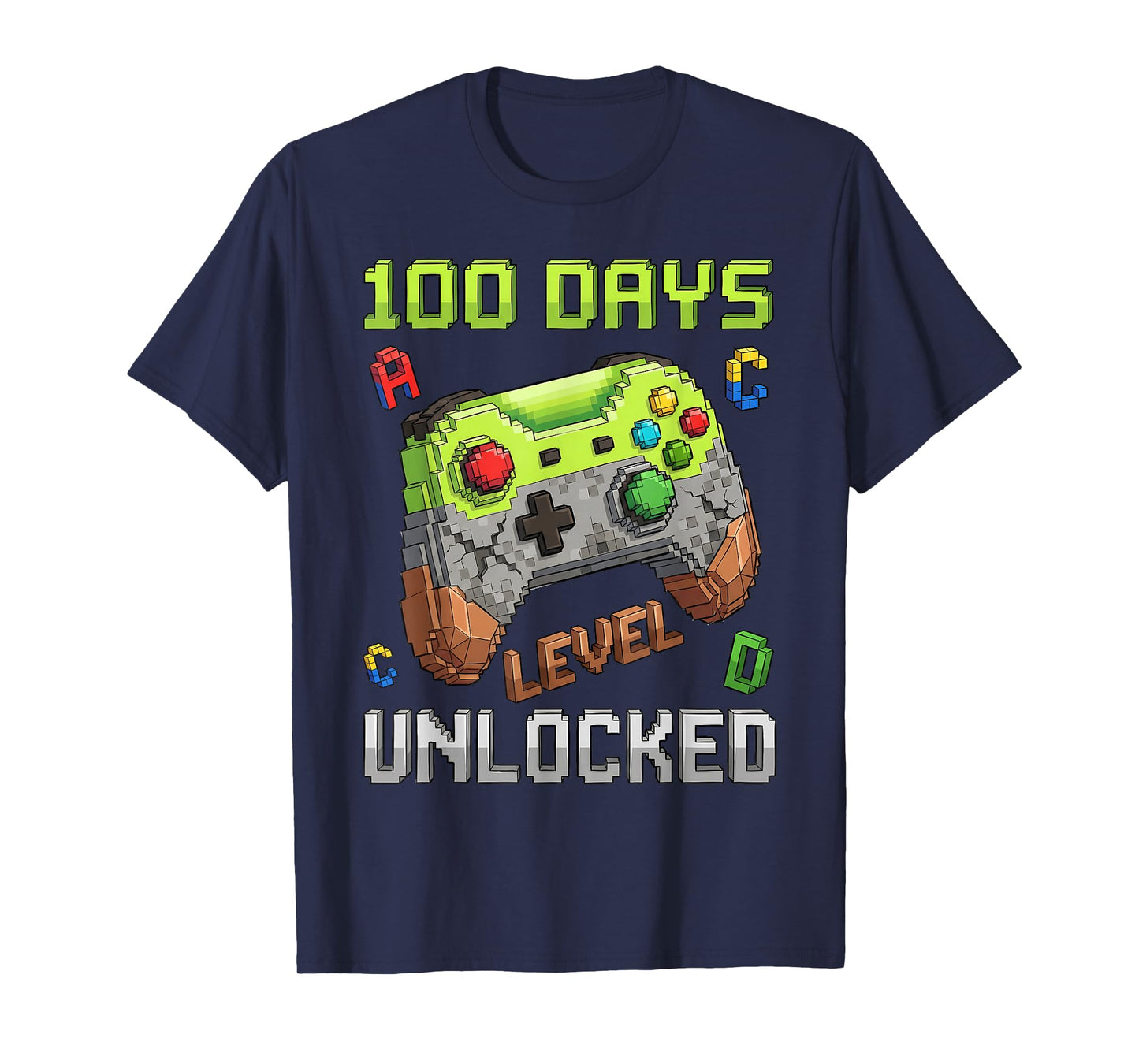 100 Days Level Unlocked Gaming 100 Days of School Boys T-Shirt