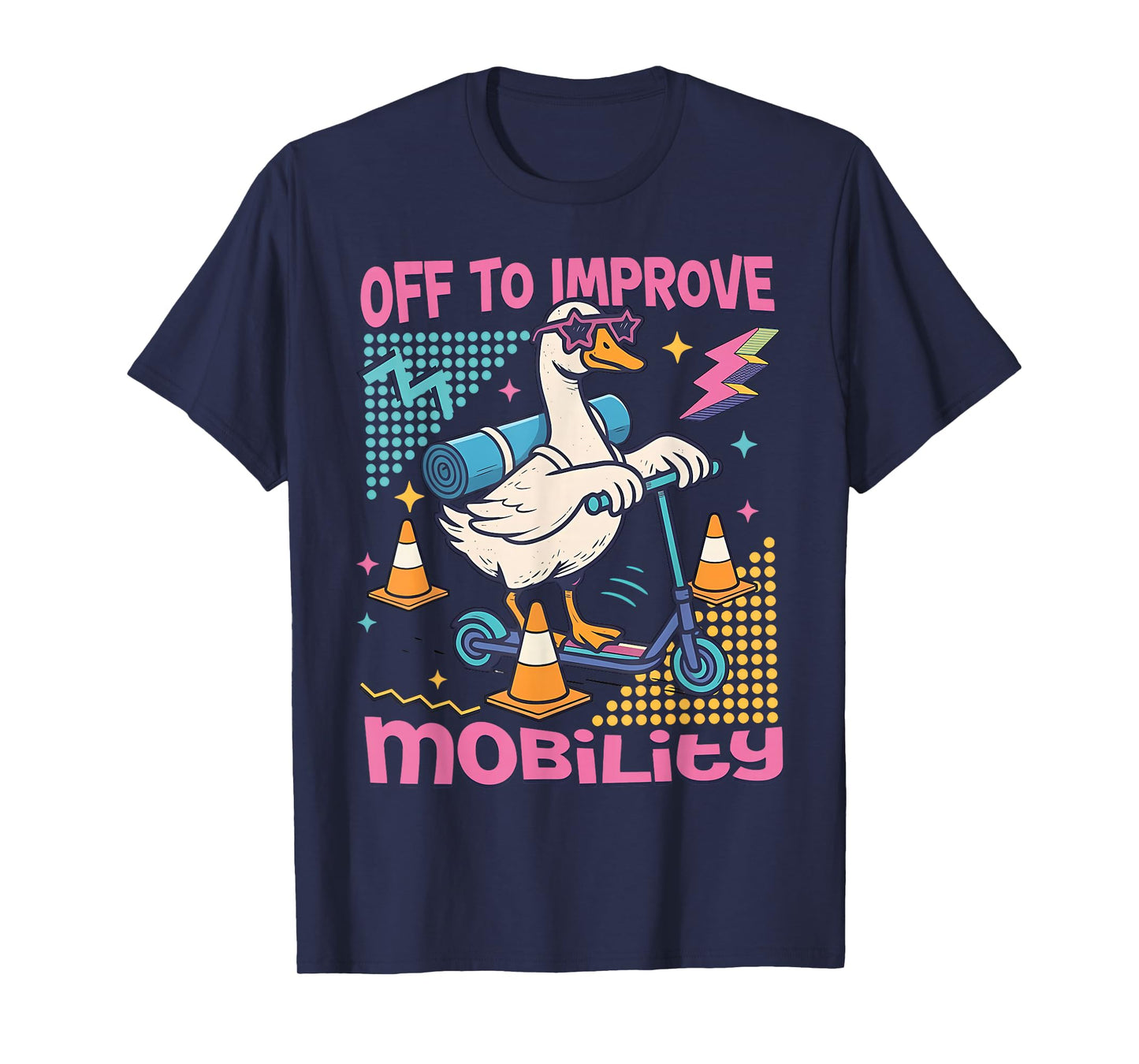 Vintage 90s Physical Therapist Goose Off to Improve Mobility T-Shirt