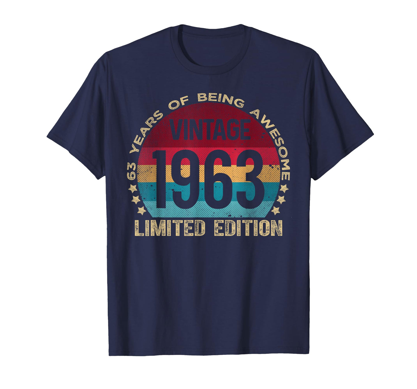 63 Year Old Gifts Vintage 1963 Limited Edition 63rd Birthday T-Shirt