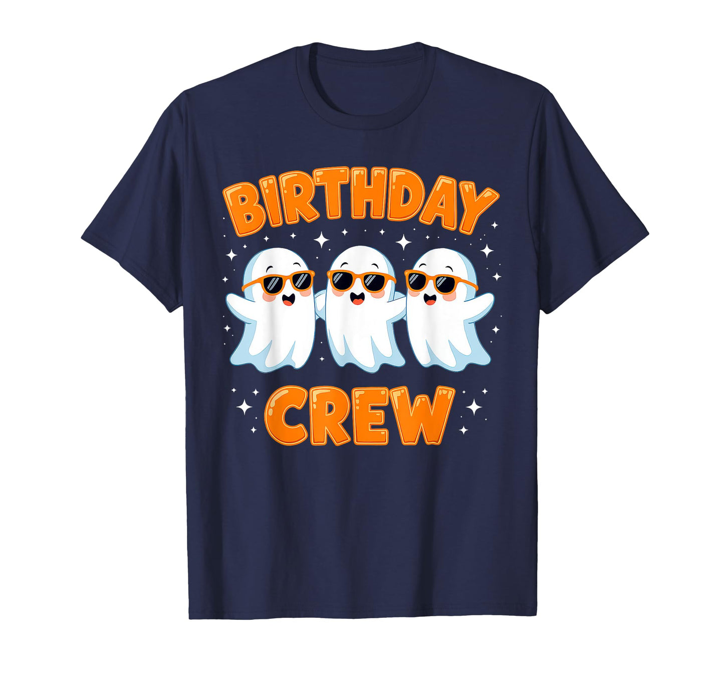 Birthday Boo Crew Funny Ghost Matching Family Squad Group T-Shirt