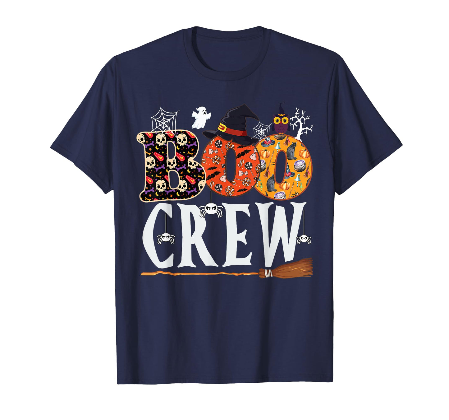 Halloween Boo Crew Shirt Funny Men Women Kids T-Shirt