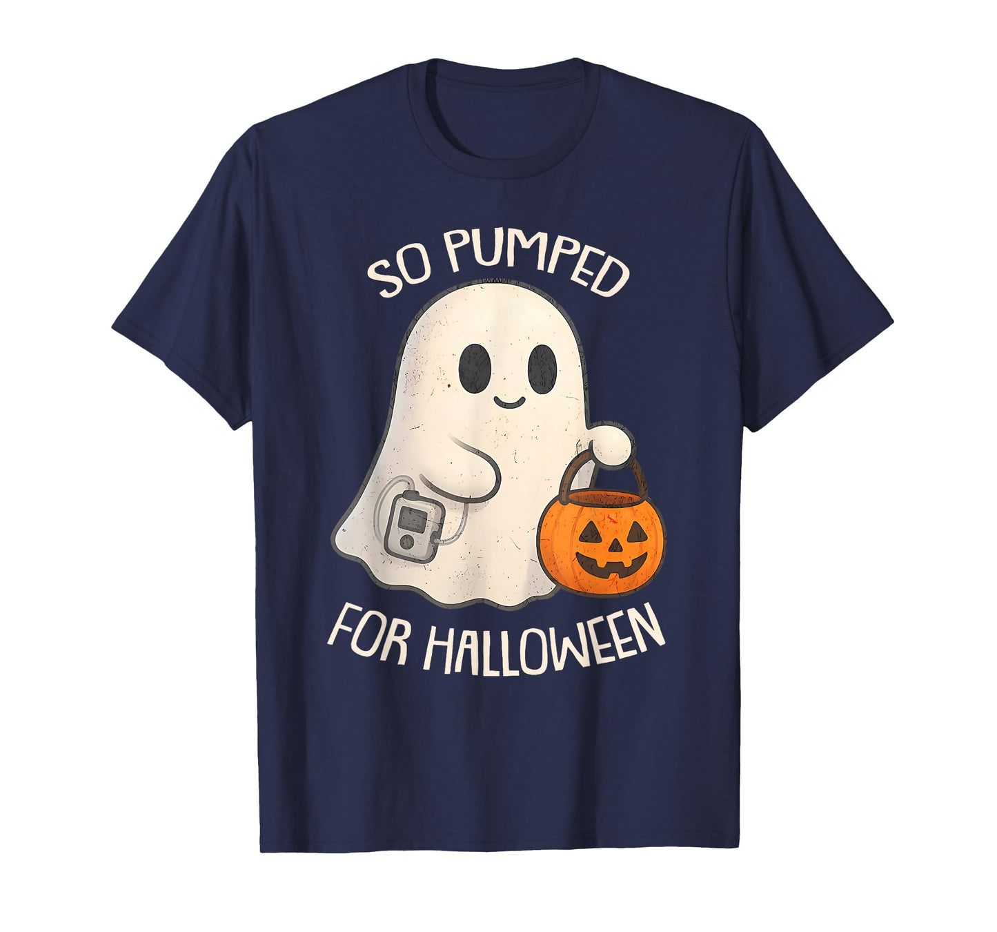 So Pumped for Halloween Cute Boo Ghost Diabetes Awareness T-Shirt
