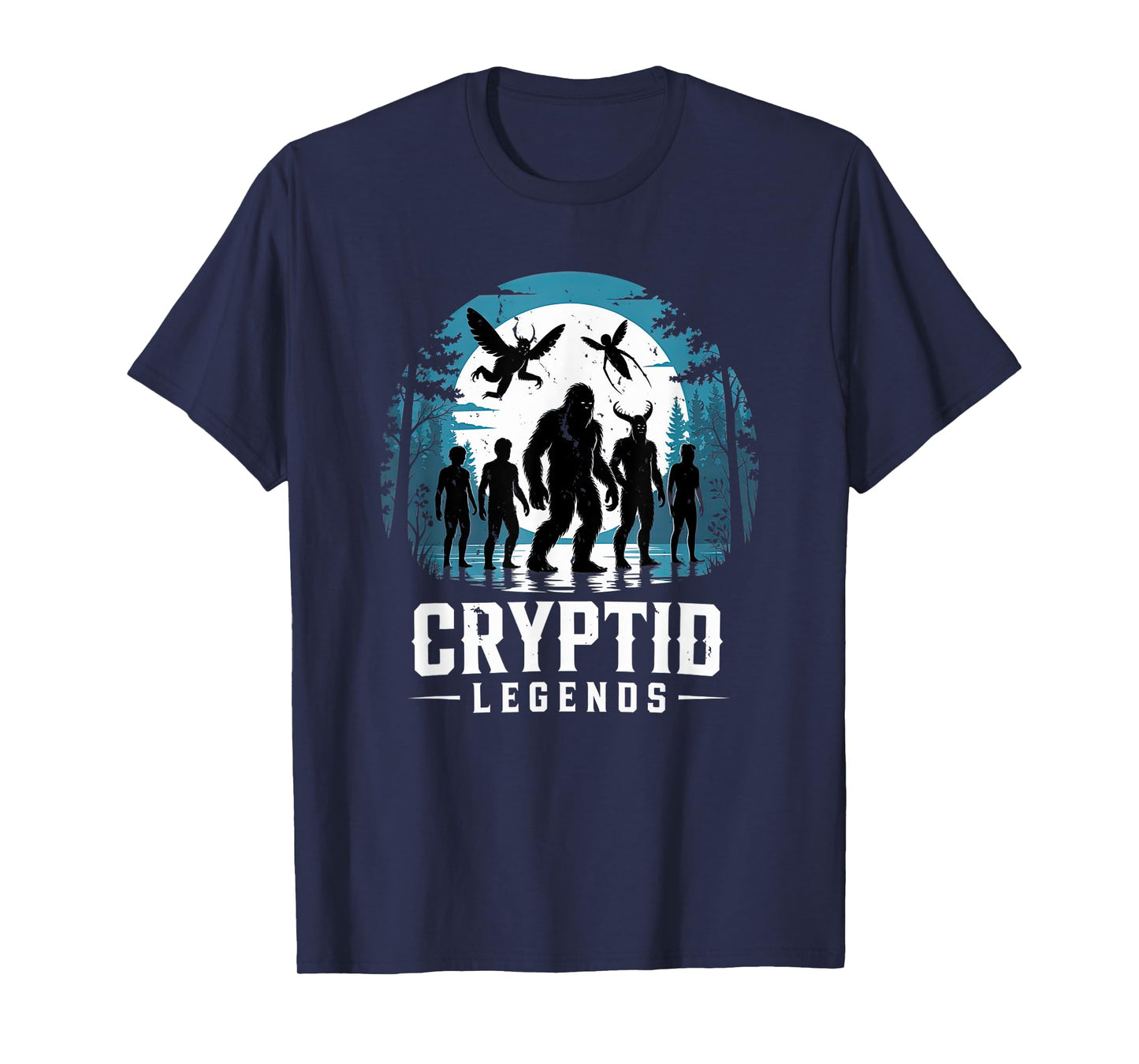 Cryptid legends mothman bigfoot jersey devil chupacabra T-Shirt