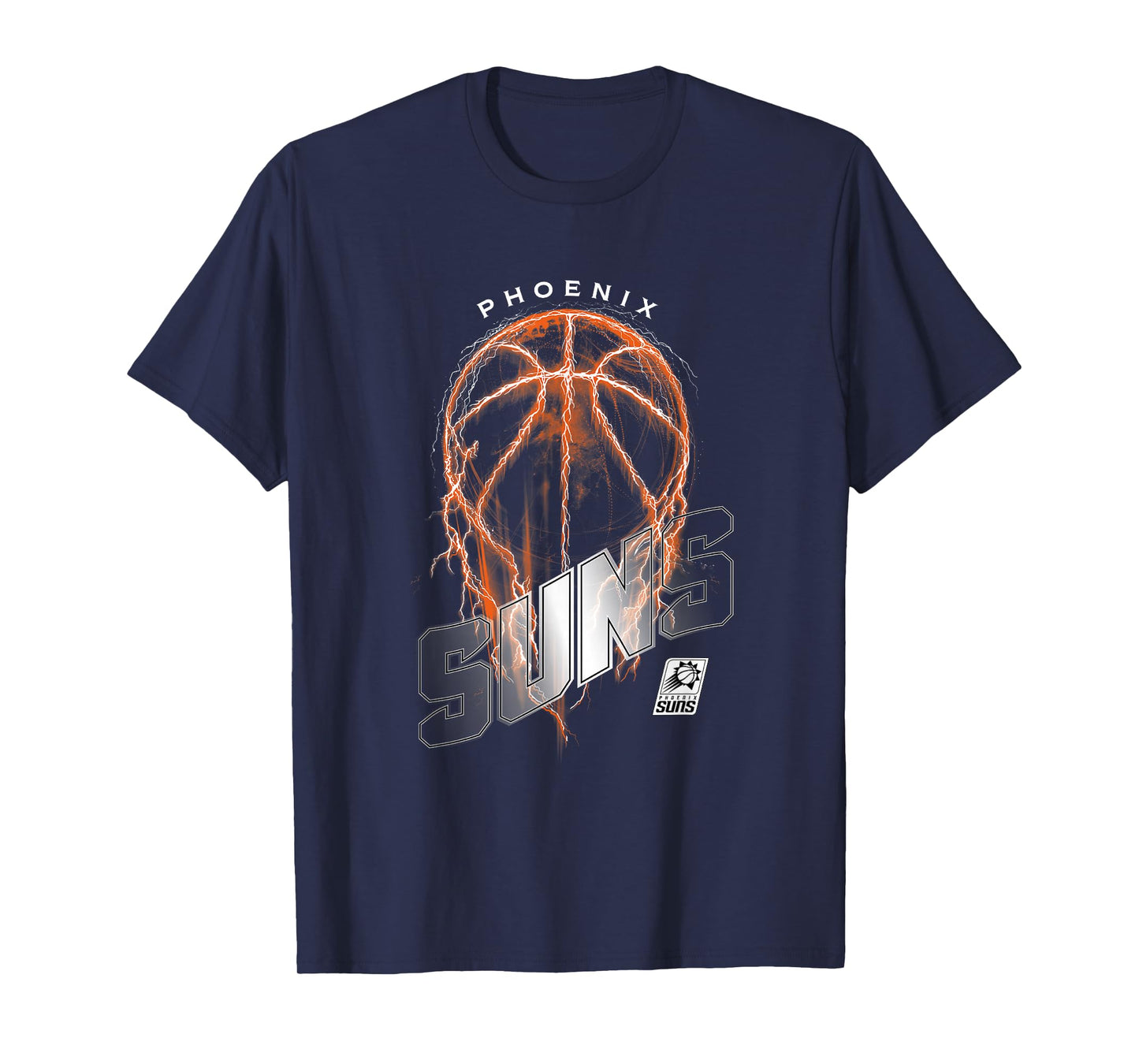 NBA Phoenix Suns Lightning Bolt Basketball Logo T-Shirt