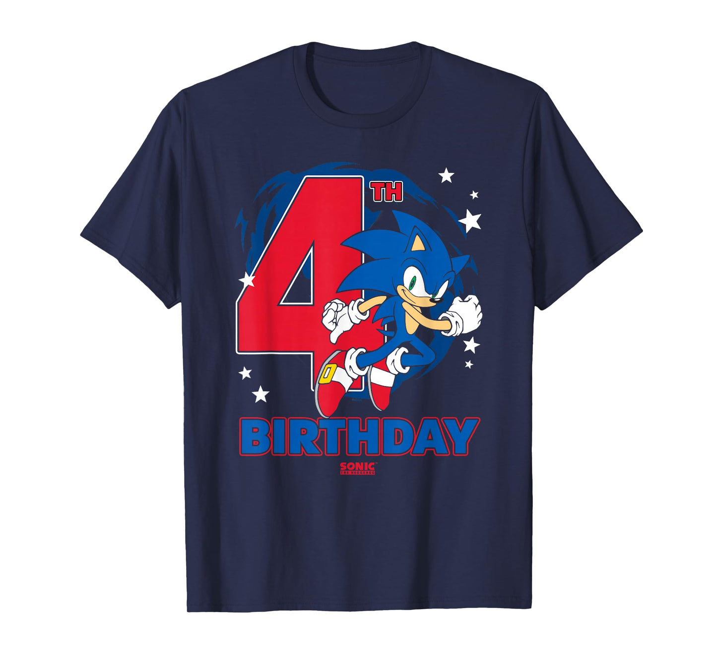 Sonic The Hedgehog 4th Birthday Epic Sonic Big Chest Logo T-Shirt