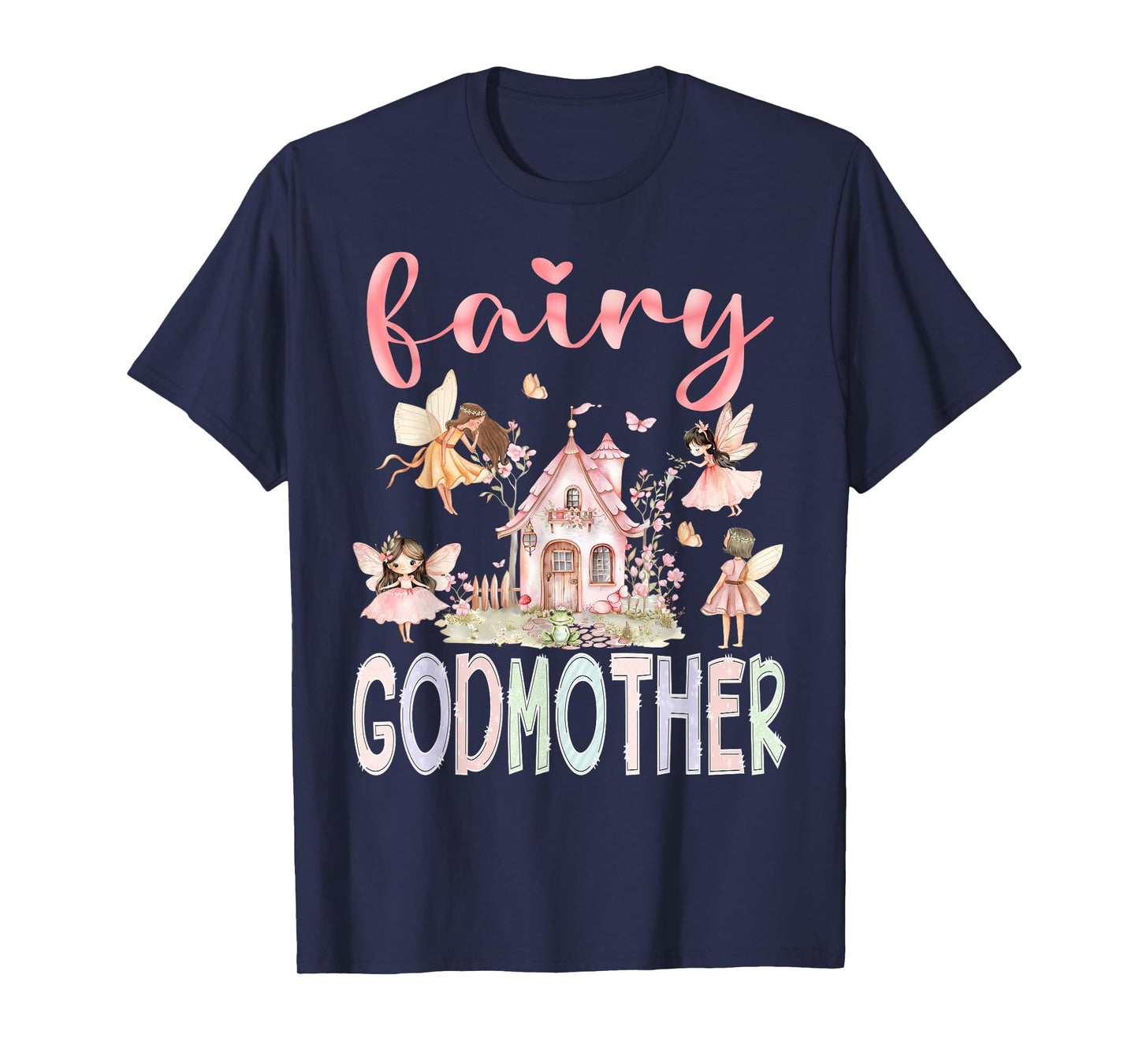 Fairy Godmother Magical Floral Funny Birthday Girl Fairytale T-Shirt