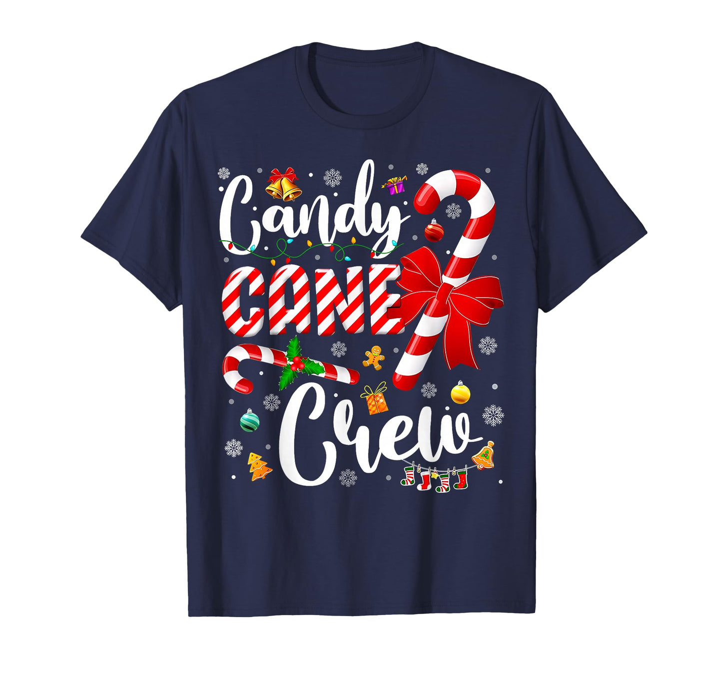 Candy Cane Crew Christmas Xmas Love Candy Boys Girls Kids T-Shirt