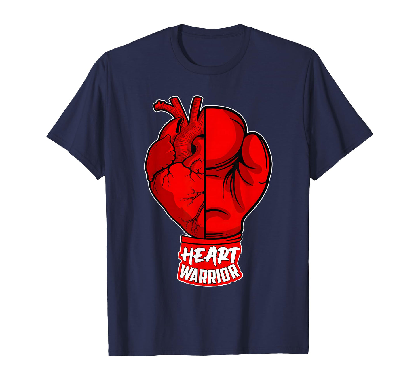 Heart Warrior Heart Disease Awareness Month Women Men Go Red T-Shirt