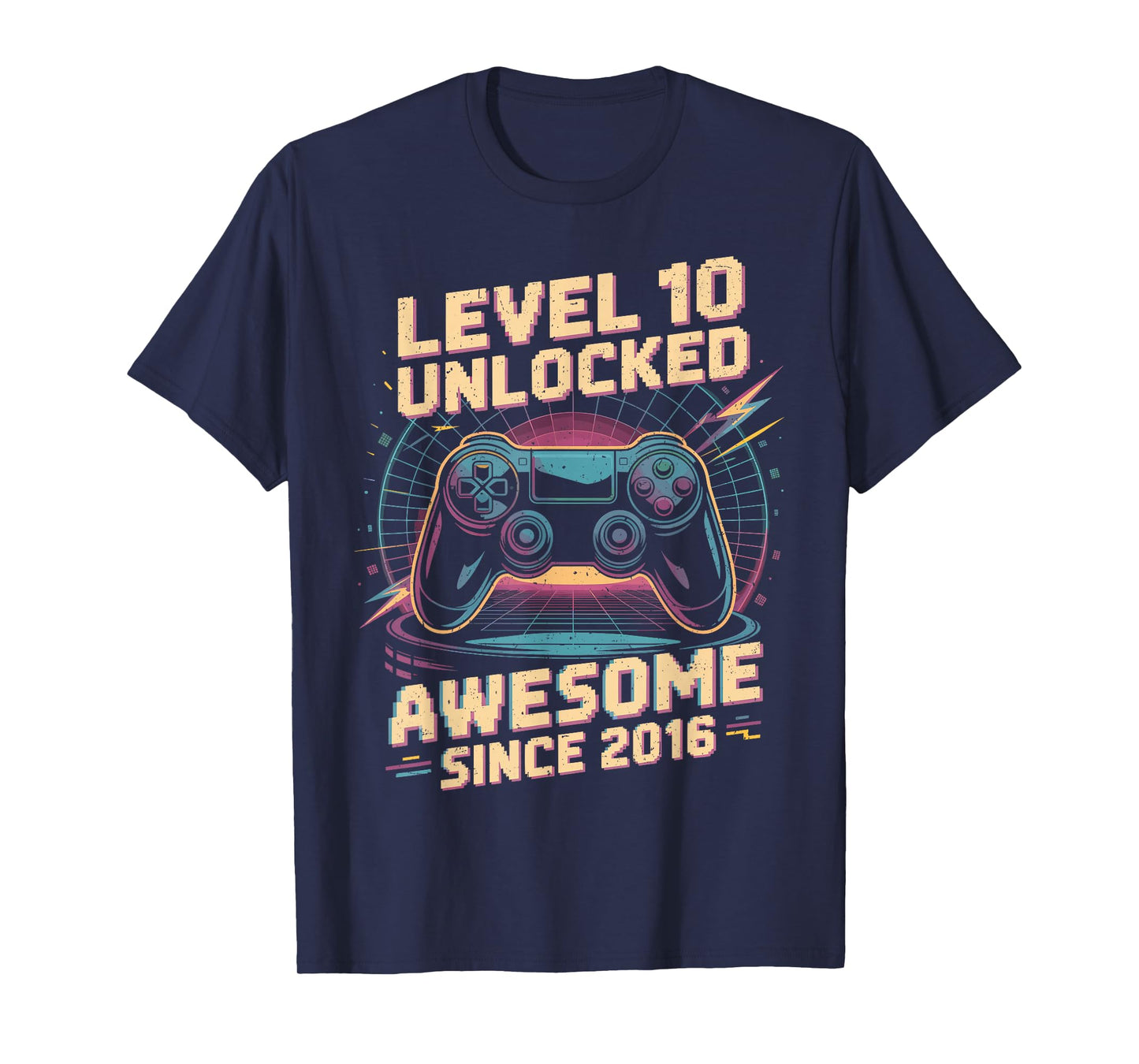 10 Year Old Boy Level 10 Gamer 2016 10th Birthday Party Gift T-Shirt