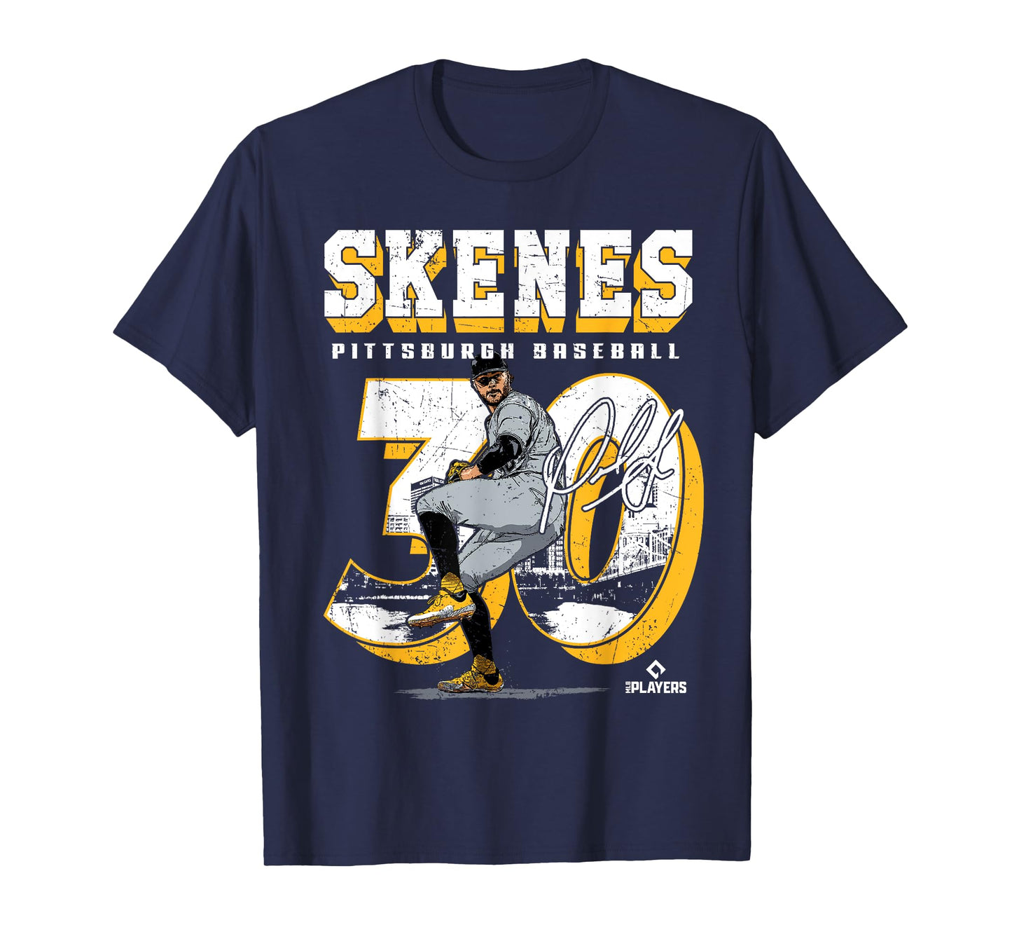 Paul Skenes | Pittsburgh MLB Baseball Players| MLBPSK205M T-Shirt