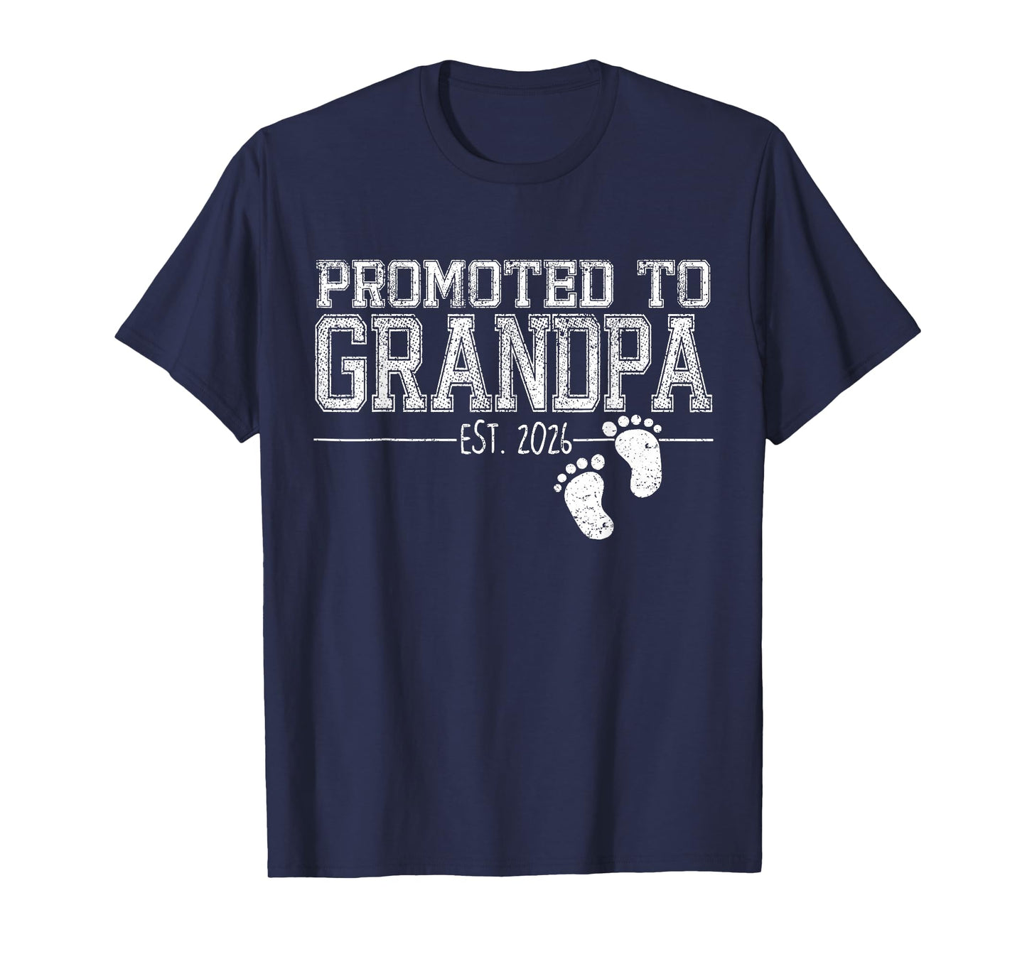 Grandpa 2026 Baby Announcement Promoted to Grandpa Est 2026 T-Shirt