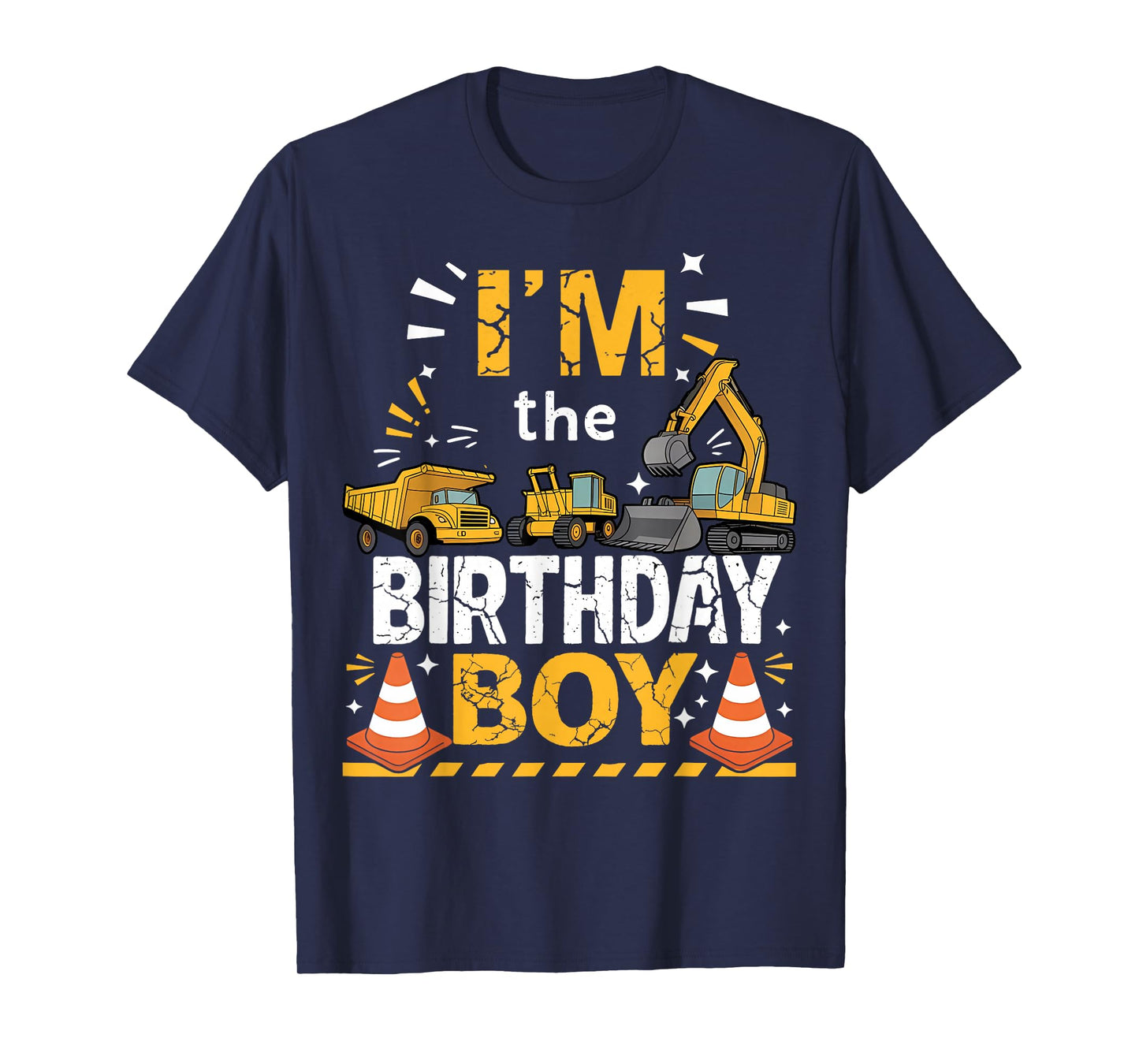 I'm The Birthday Boy Construction Theme Matching T-Shirt