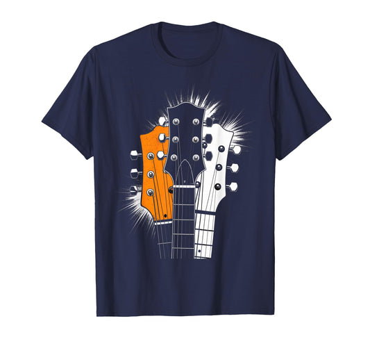 Retro Vintage 80s Silhouette Rock Music Guitar Lover Gifts T-Shirt