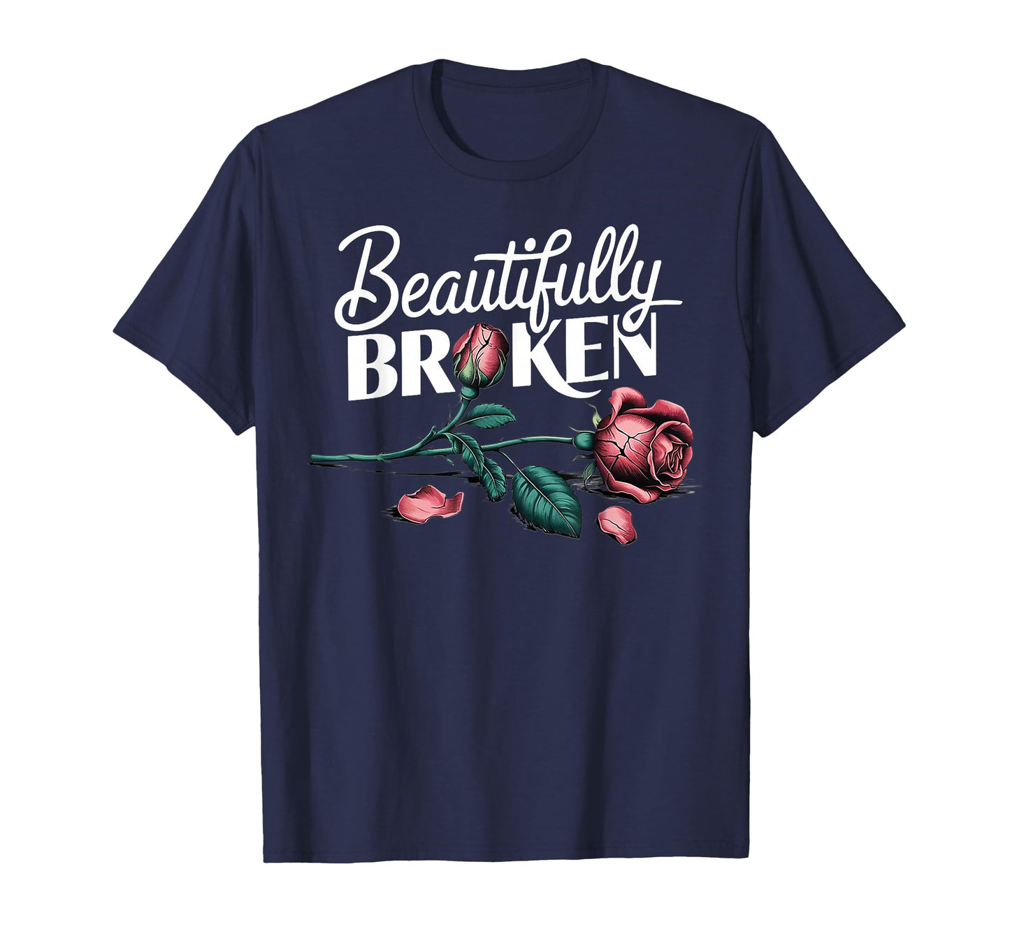 Beautifully Broken Rose Flower T-Shirt