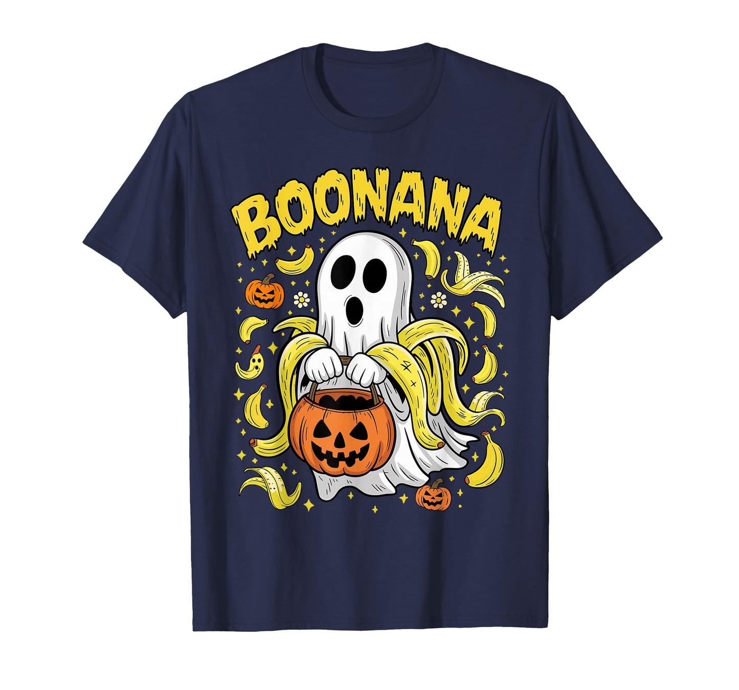 Boonana Cute Ghost Banana Ghost Food Halloween Costume T-Shirt
