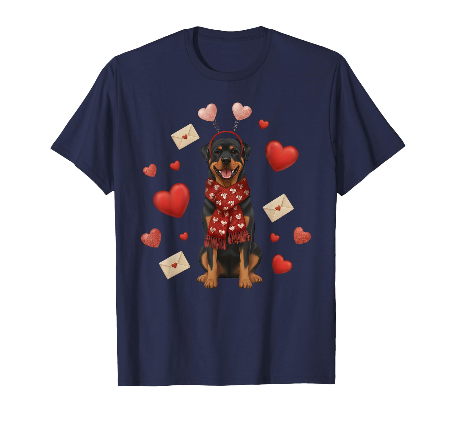 Cute Rottweiler Dog Valentine’s Day Dog Mom - Rottie Lover T-Shirt