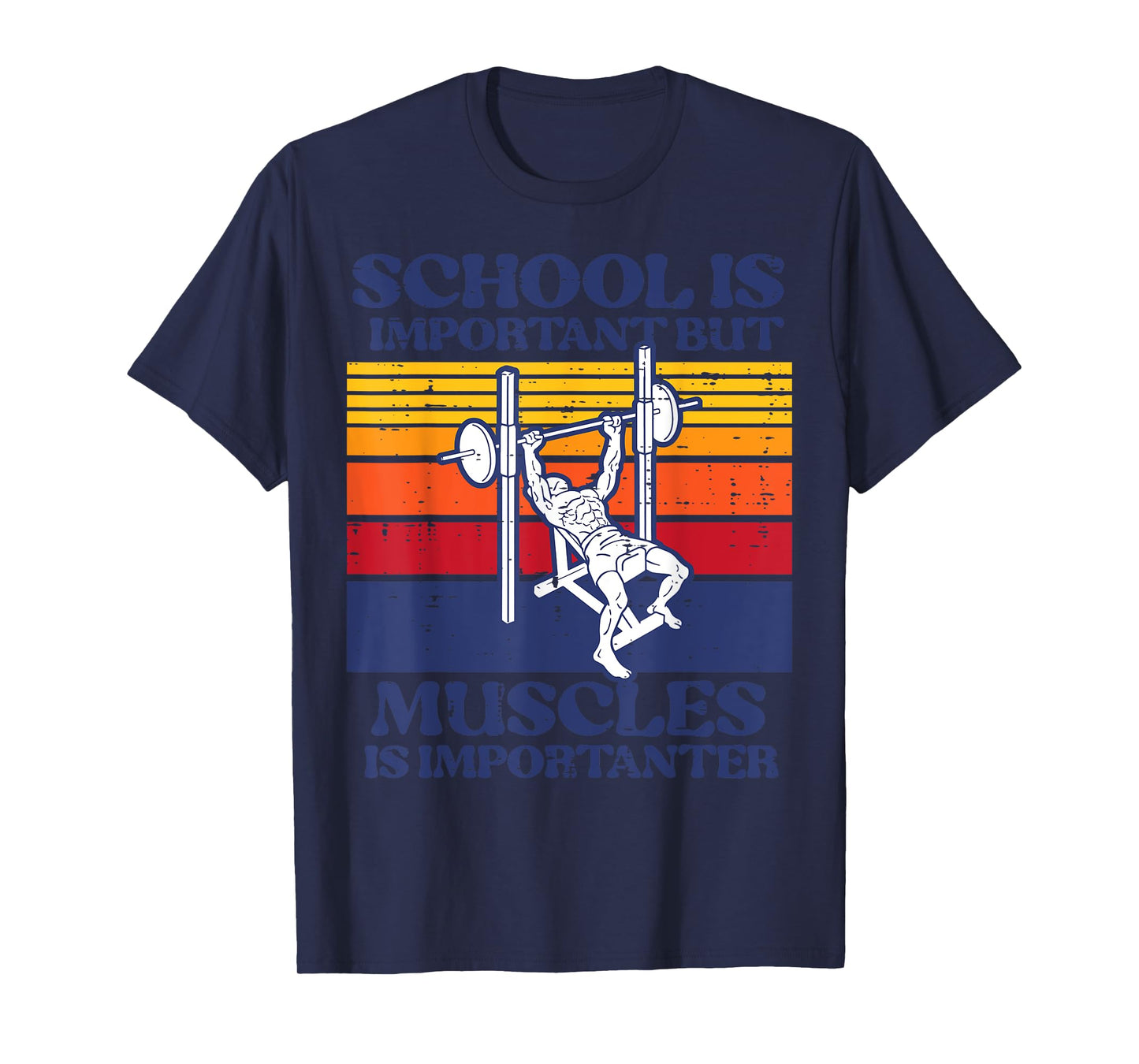 Gym School Important Muscles Importanter Workout Boys Girls T-Shirt
