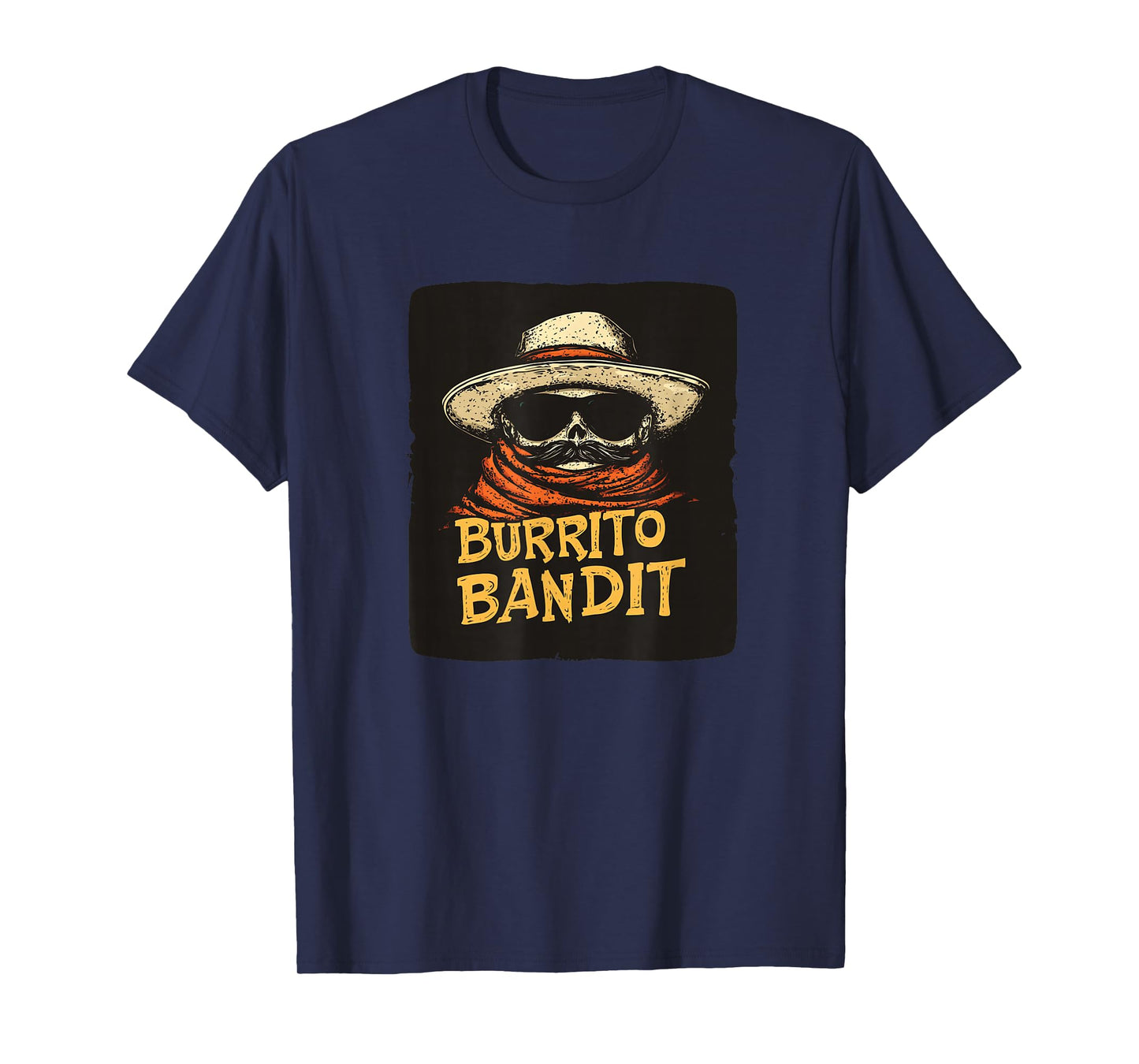 Burrito Bandit with Sunglasses and Sombrero Costume T-Shirt