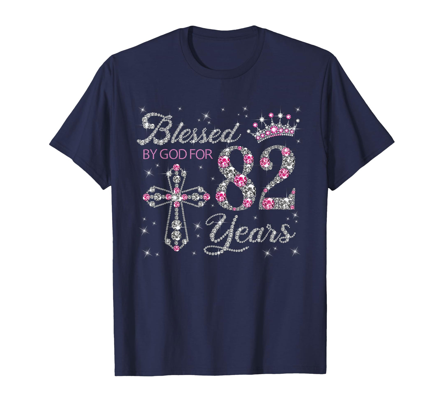 Blessed by God For 82 Years Old 82nd Birthday Gift For Women T-Shirt