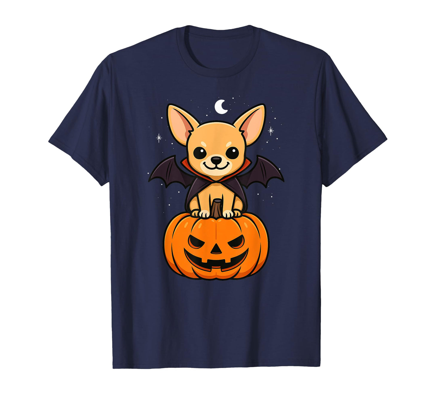 Chihuahua Animal Lover Vampire Pumpkin Halloween Mom Dad T-Shirt